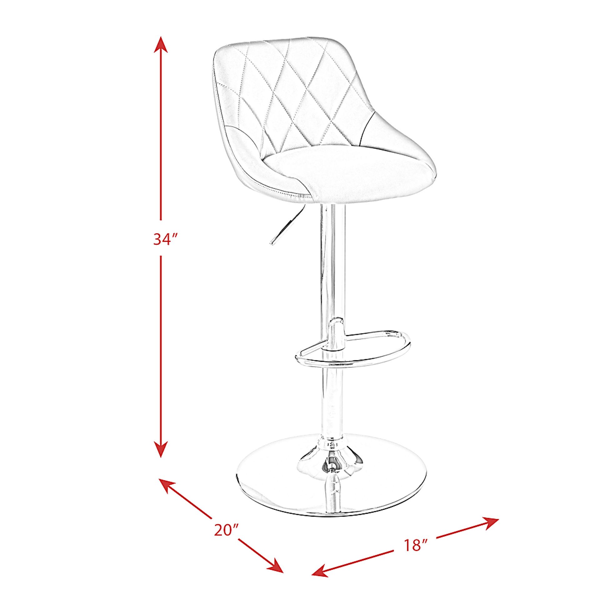 Trumball White Bar Stool Set - Image 11
