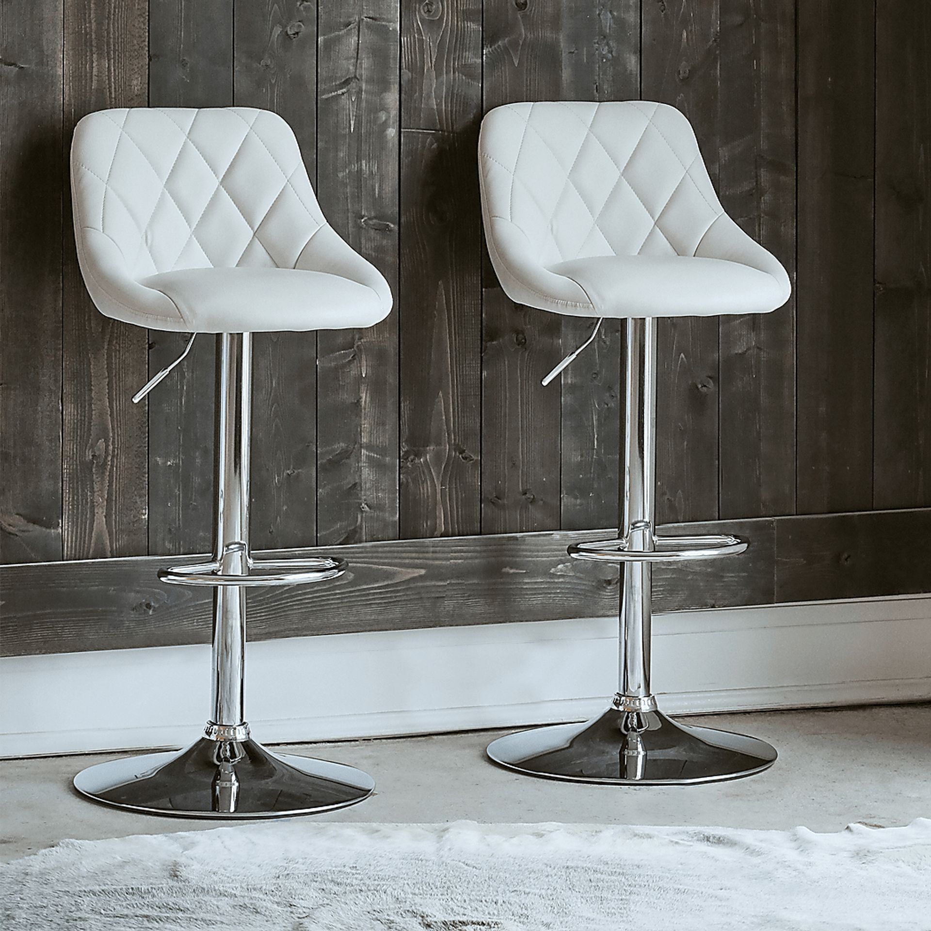 Trumball White Bar Stool Set - Image 2