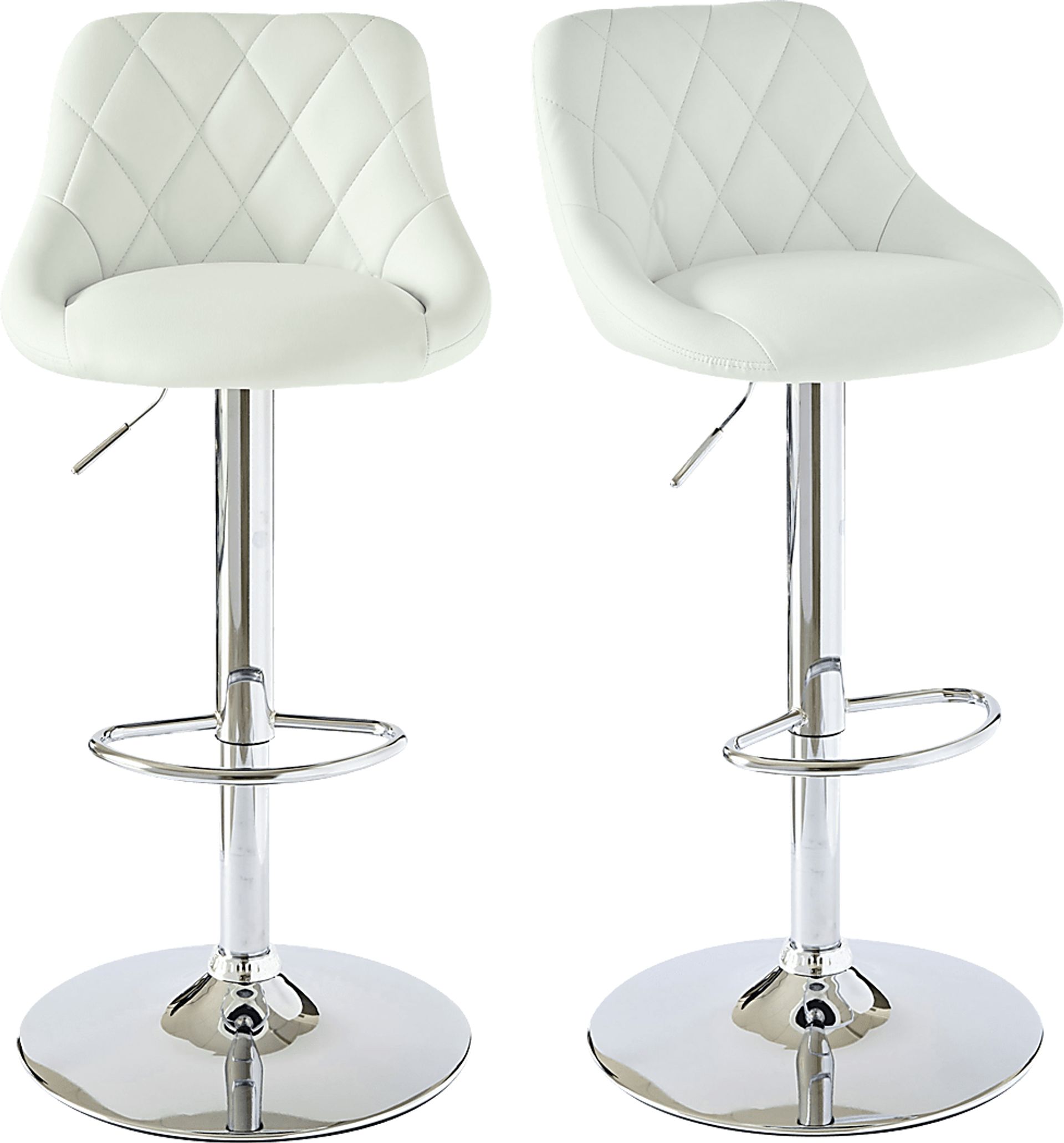 Trumball White Bar Stool Set - Image 1