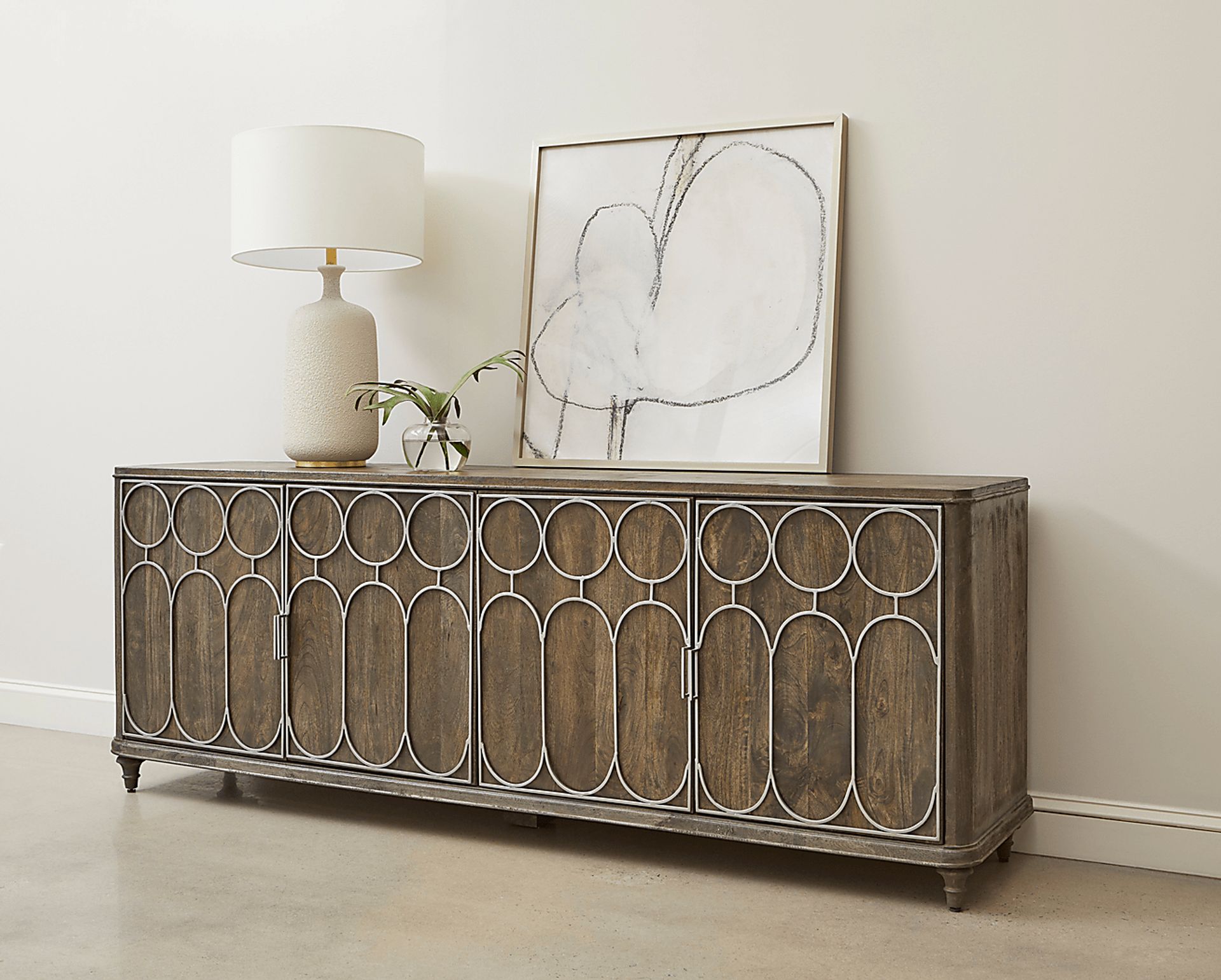 Truscott Brown 83 in. Console - Image 2