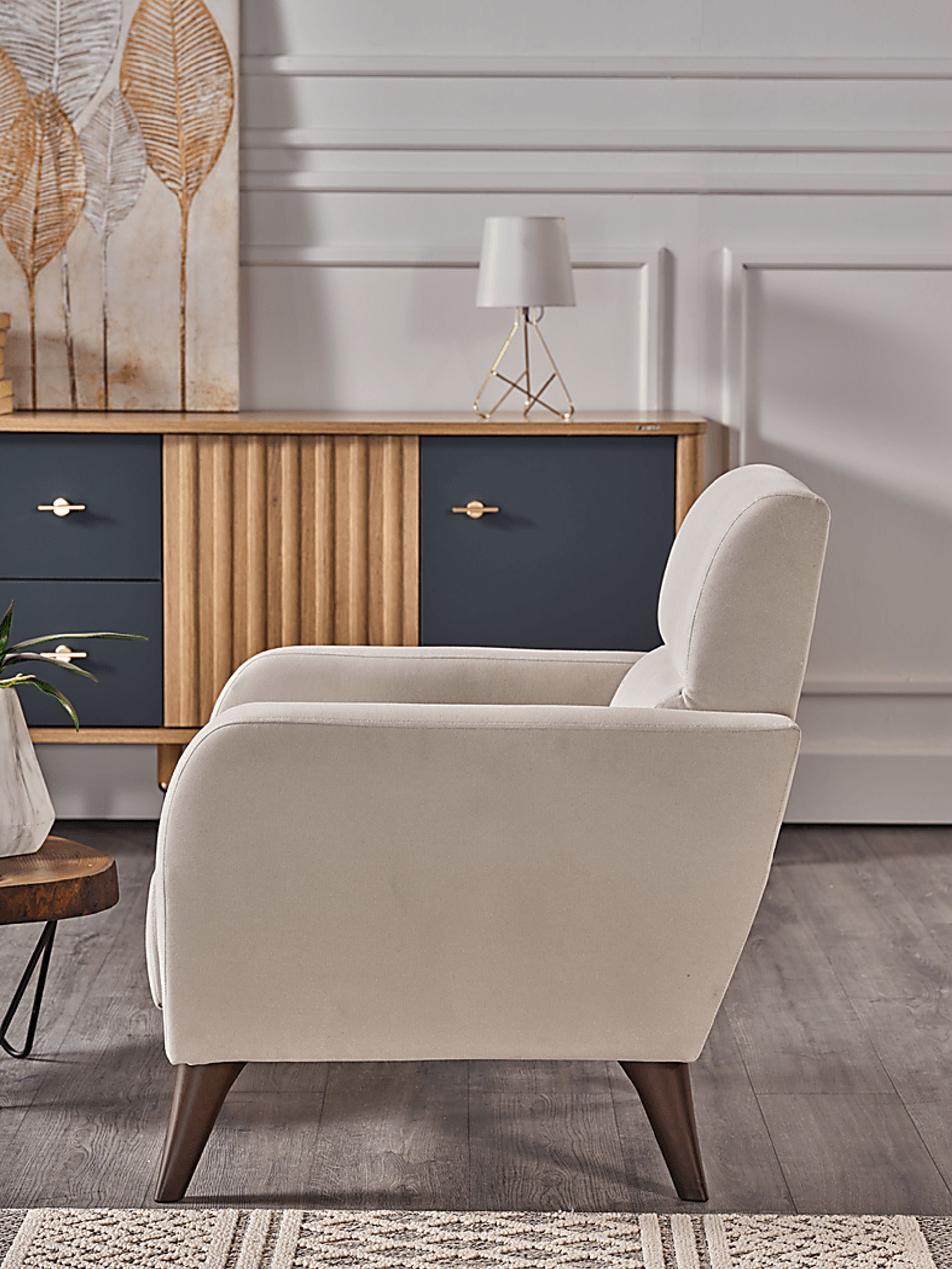 Trysail Beige Accent Chair - Image 10