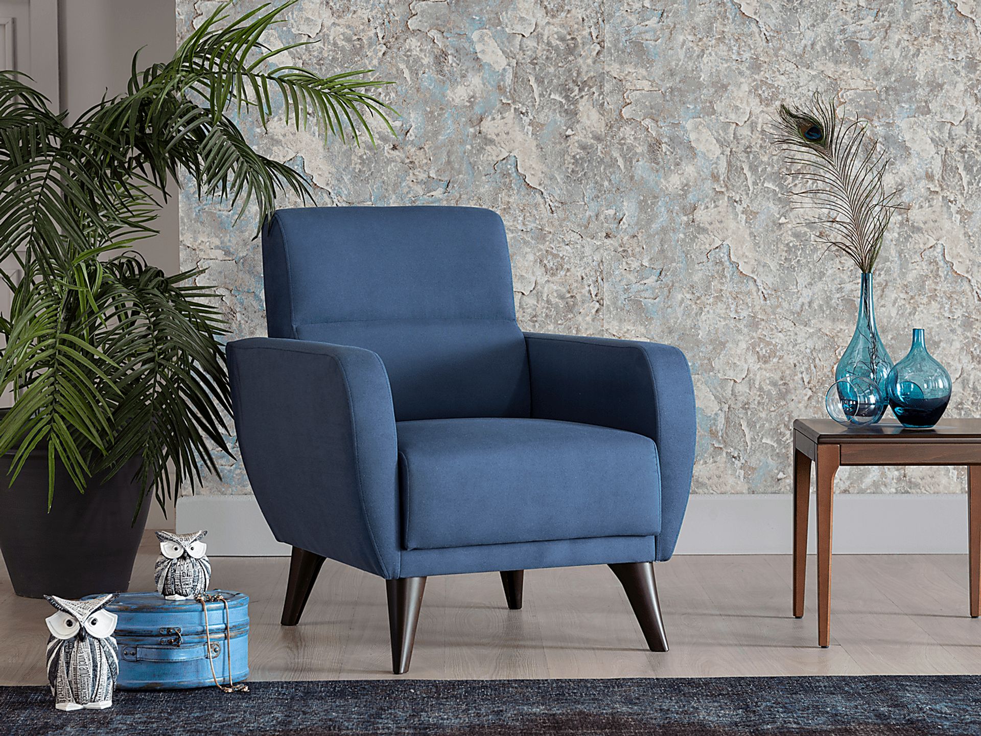 Trysail Blue Accent Chair - Image 7