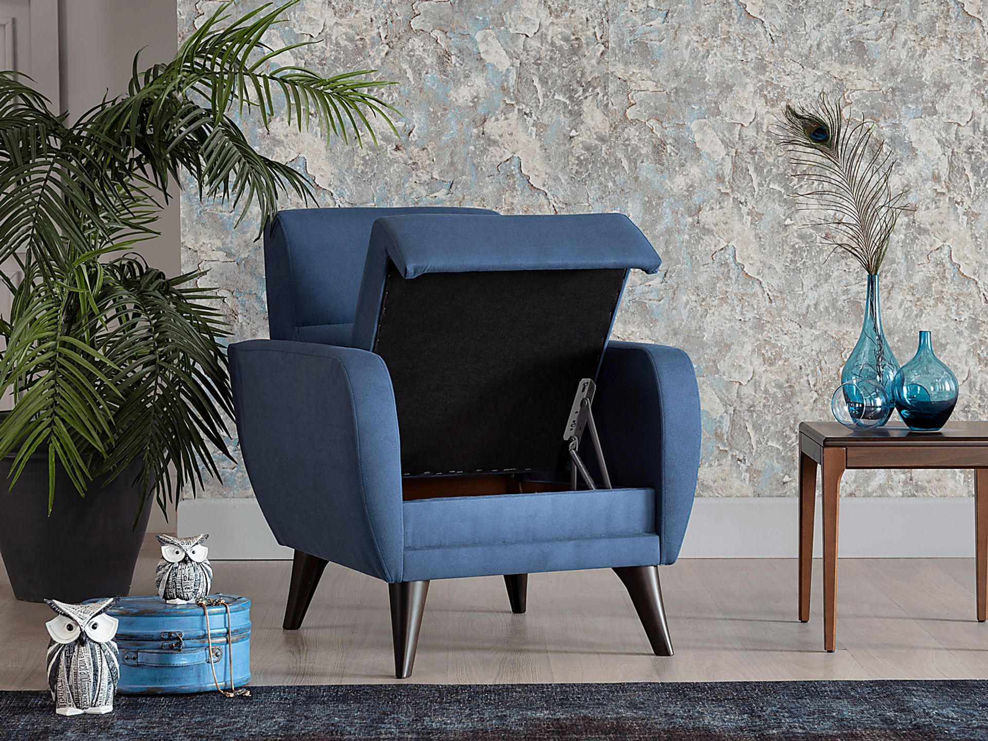 Trysail Blue Accent Chair - Image 8