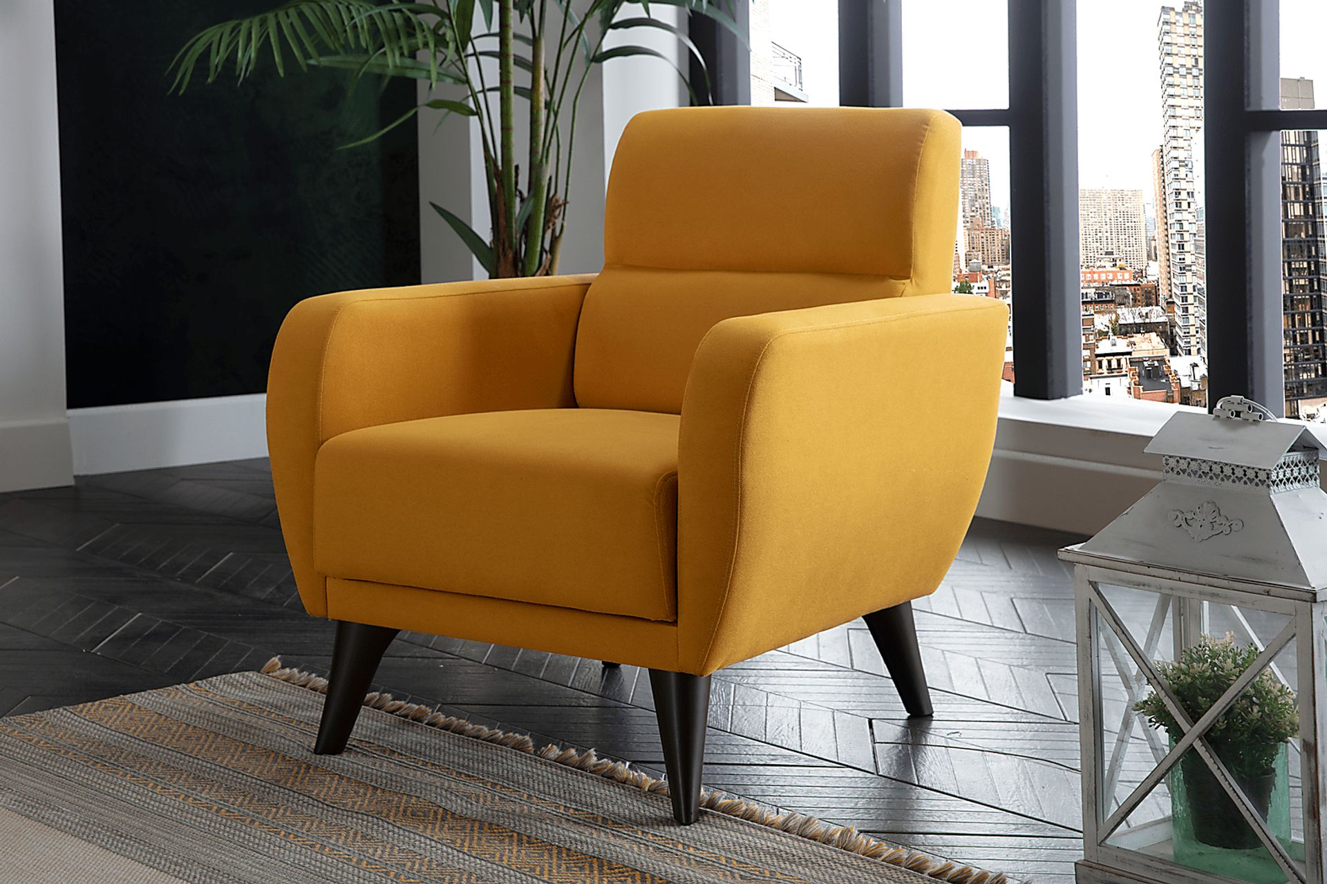Trysail Yellow Accent Chair - Image 9