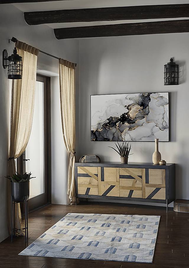 Tryst Blue 3'10 x 5'7 Rug - Thumbnail - Image 2