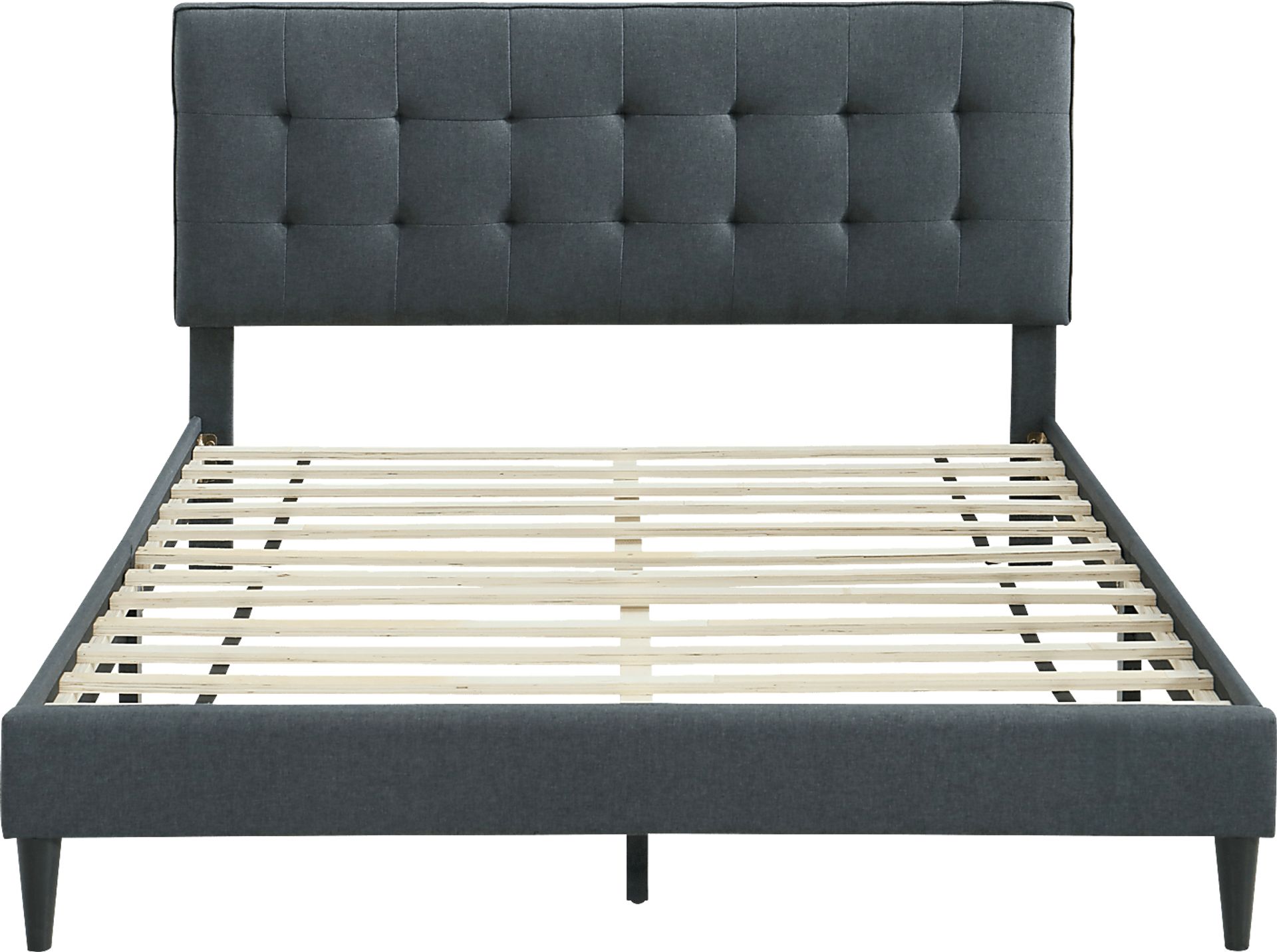 Tubae Charcoal Upholstered King Bed - Image 2