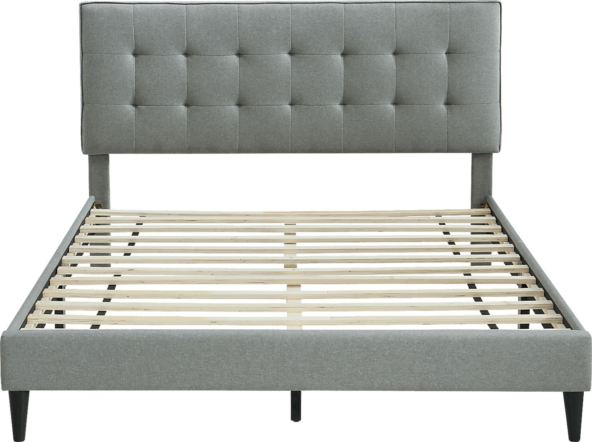 Tubae Gray Upholstered Queen Bed - Image 2