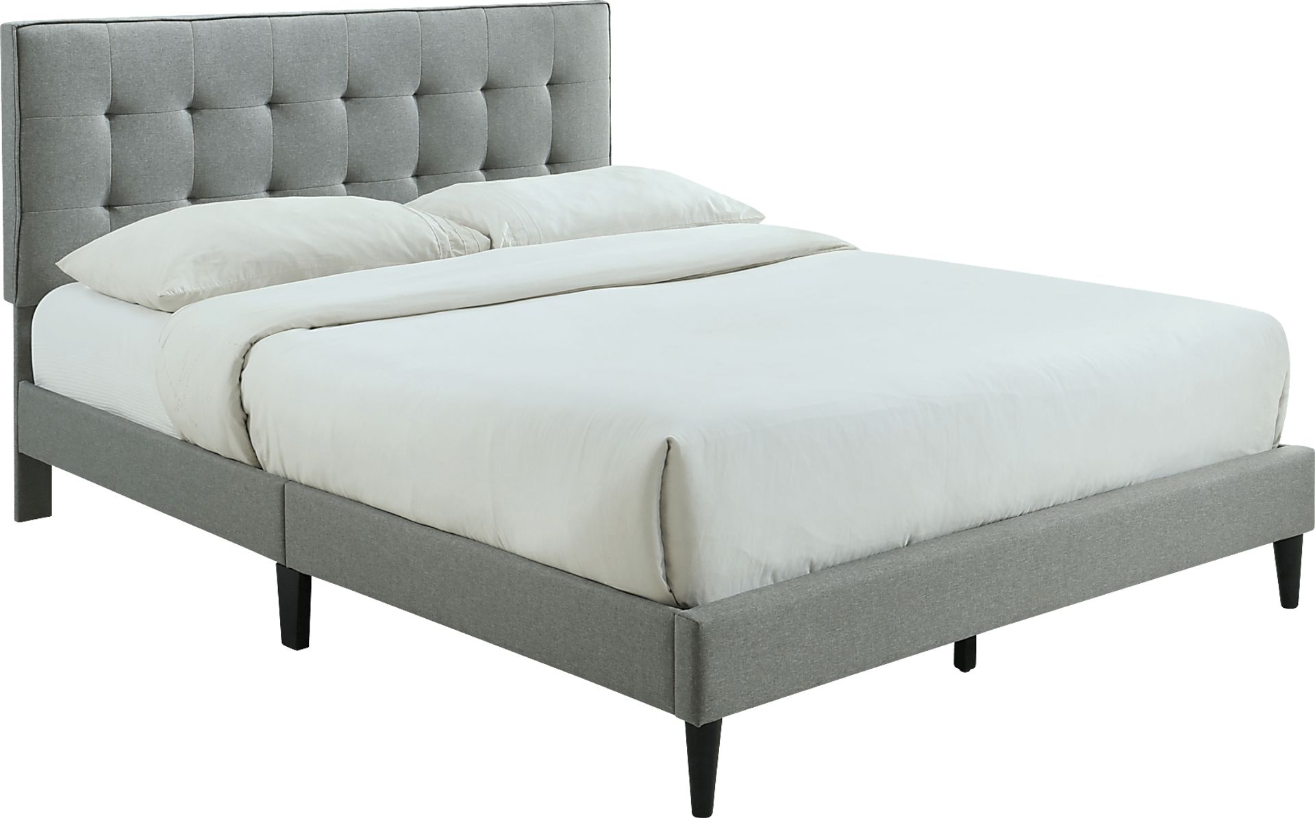 Tubae Gray Upholstered Queen Bed - Image 1