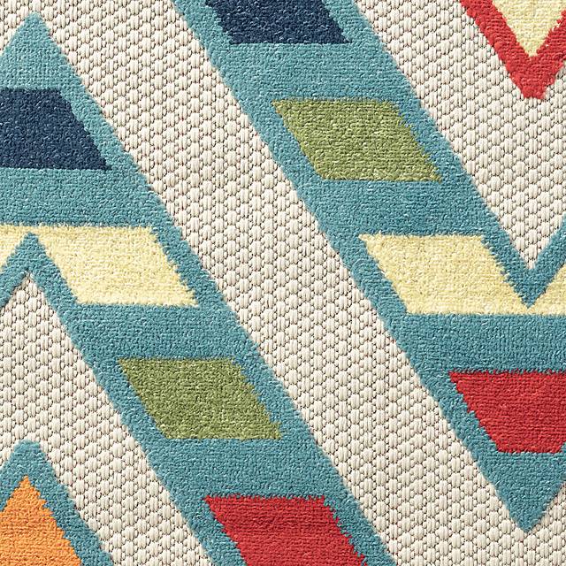 Tudali Blue 5' x 8' Indoor/Outdoor Rug - Thumbnail - Image 3