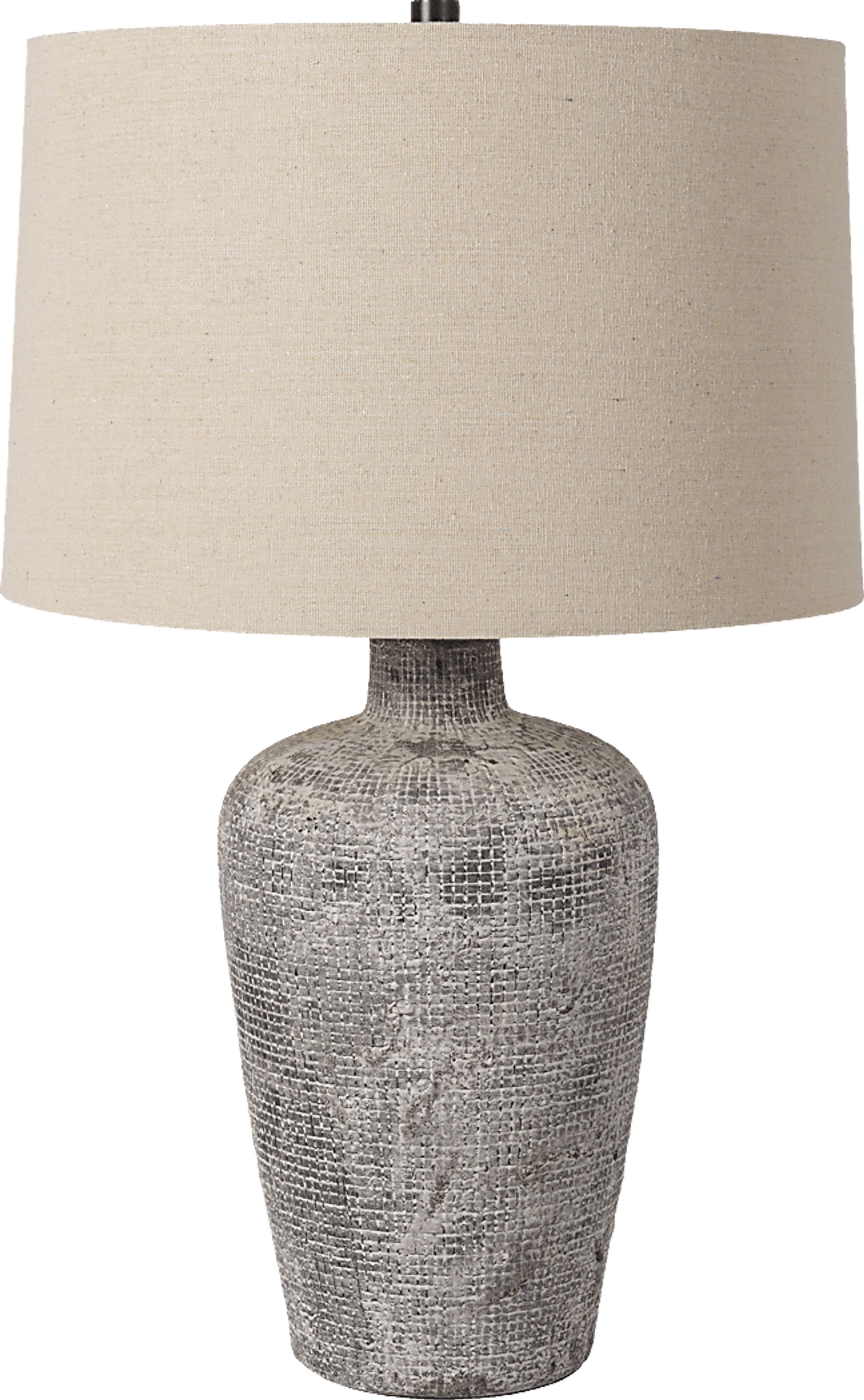 Tudor Street Gray Lamp - Image 1