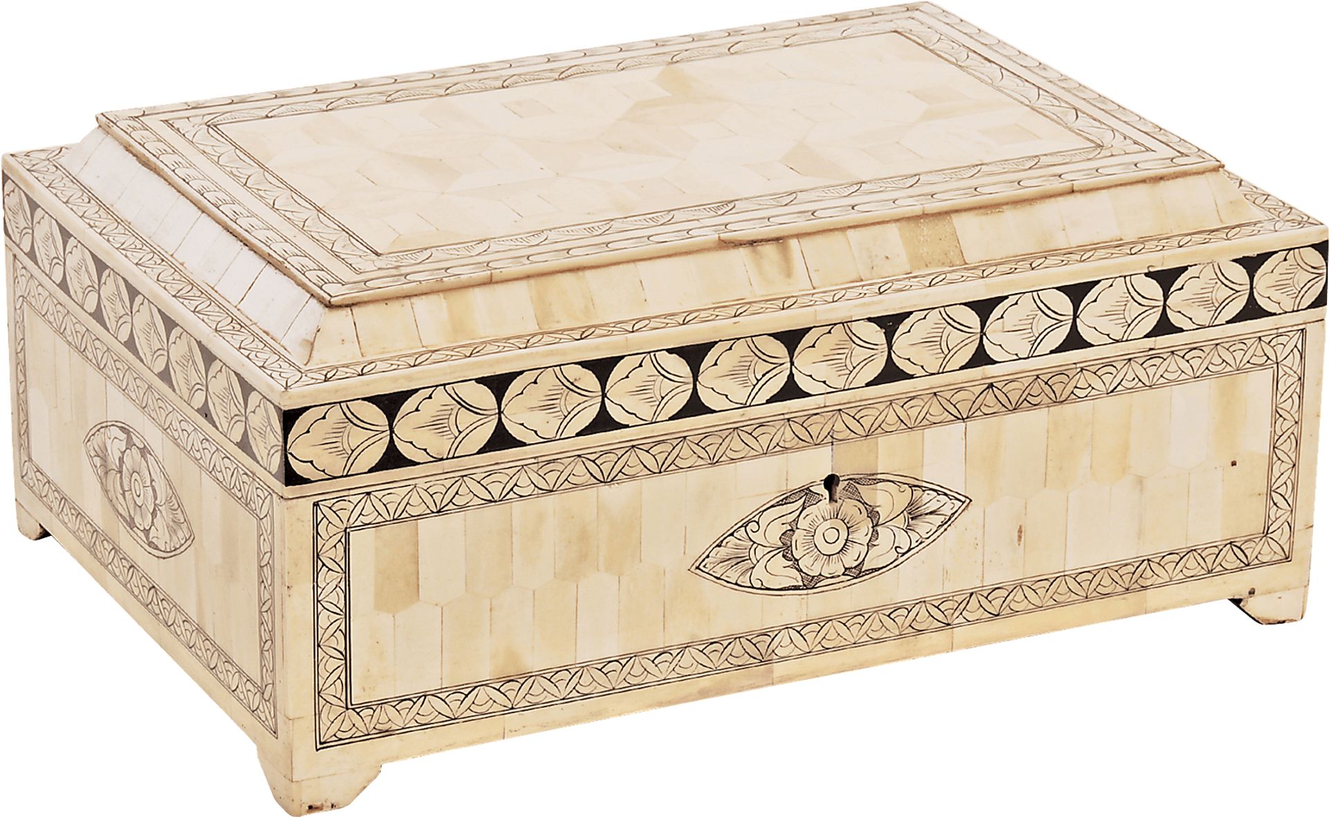 Tuely Cream Decorative Box - Image 1