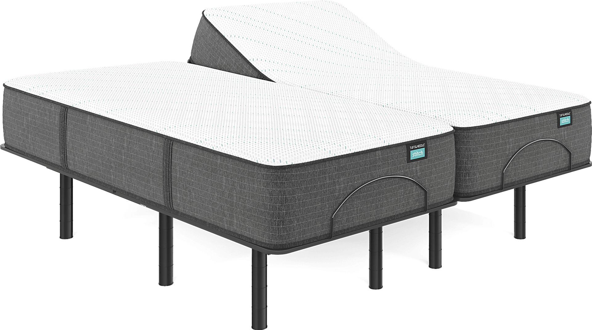 Tuft & Needle TN3.1 Split King Mattress Set with Head Up Only Base - Image 1