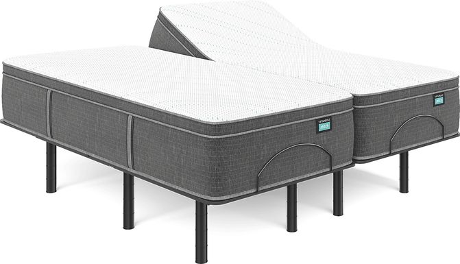 Tuft & Needle TN9.1 Split King Mattress Set with Head Up Only Base
