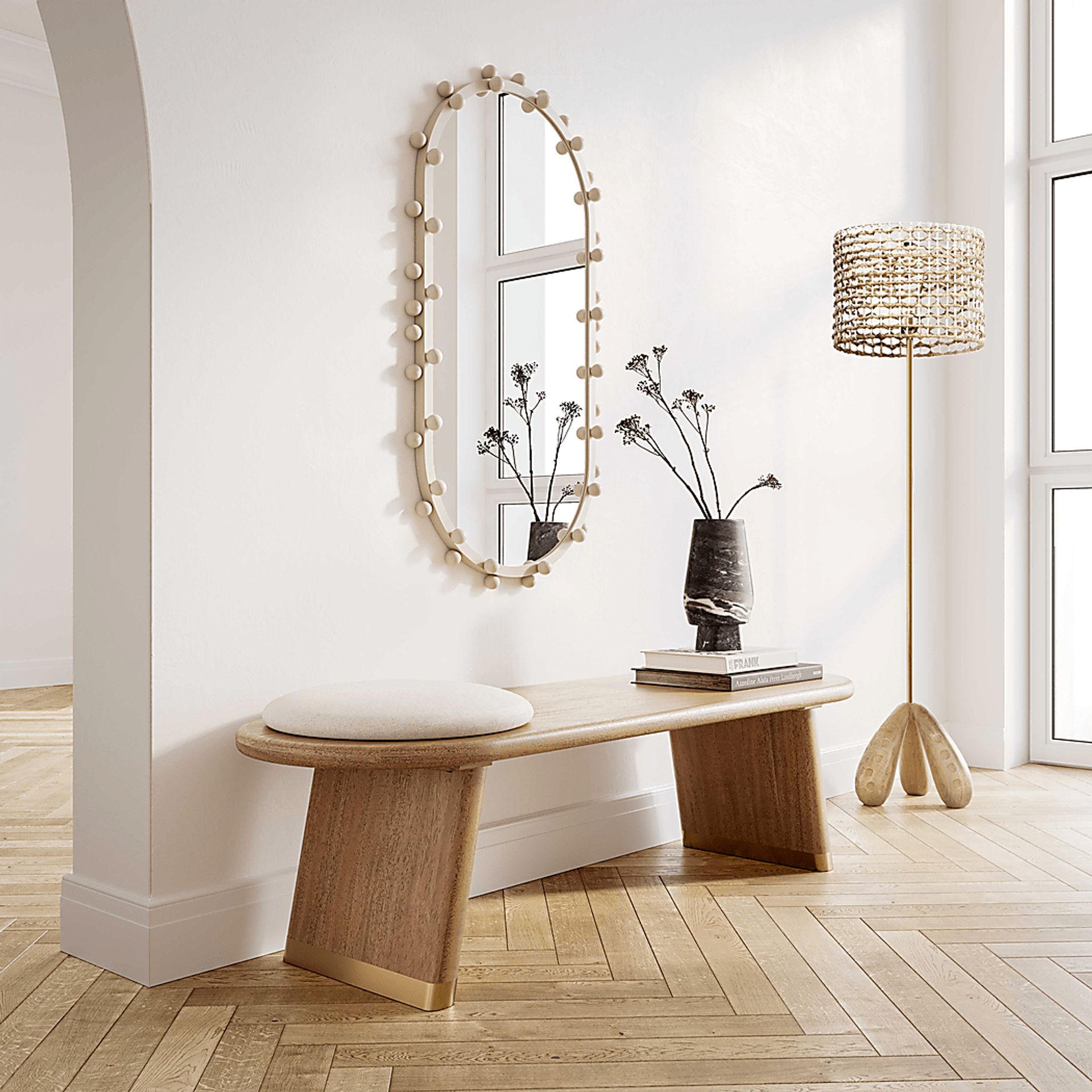 Tufts Oaks Natural Floor Lamp - Image 2