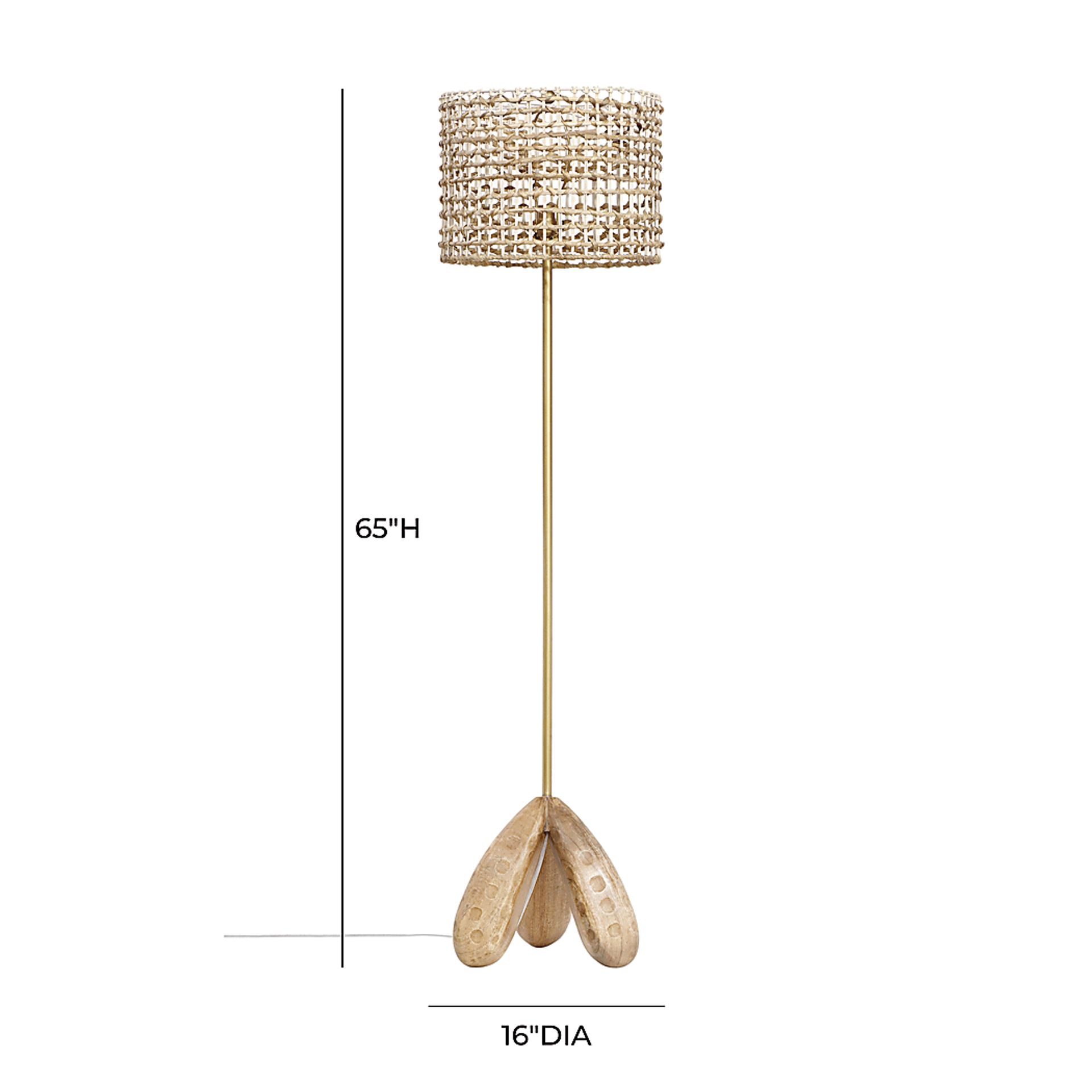Tufts Oaks Natural Floor Lamp - Image 6