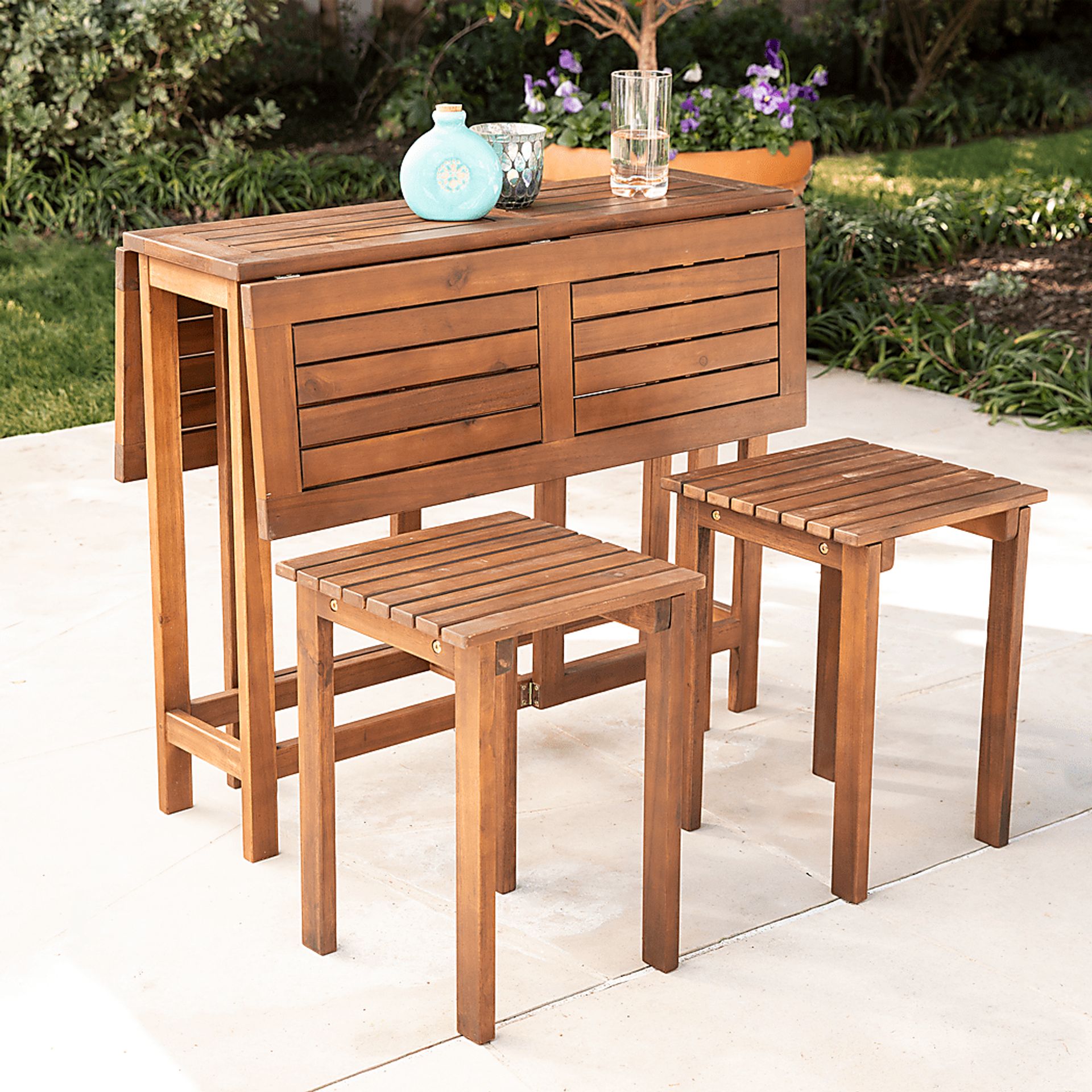 Tuilleries Natural Outdoor 3 Pc Dining Set - Image 2