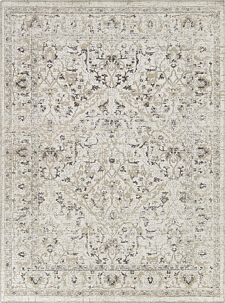 Tukmee Cream 7'10 x 10' Area Rug