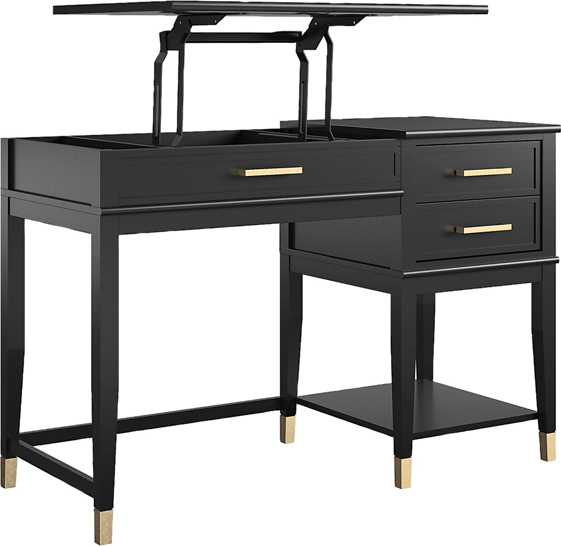 Tulagin Black Lift-Top Desk - Image 7
