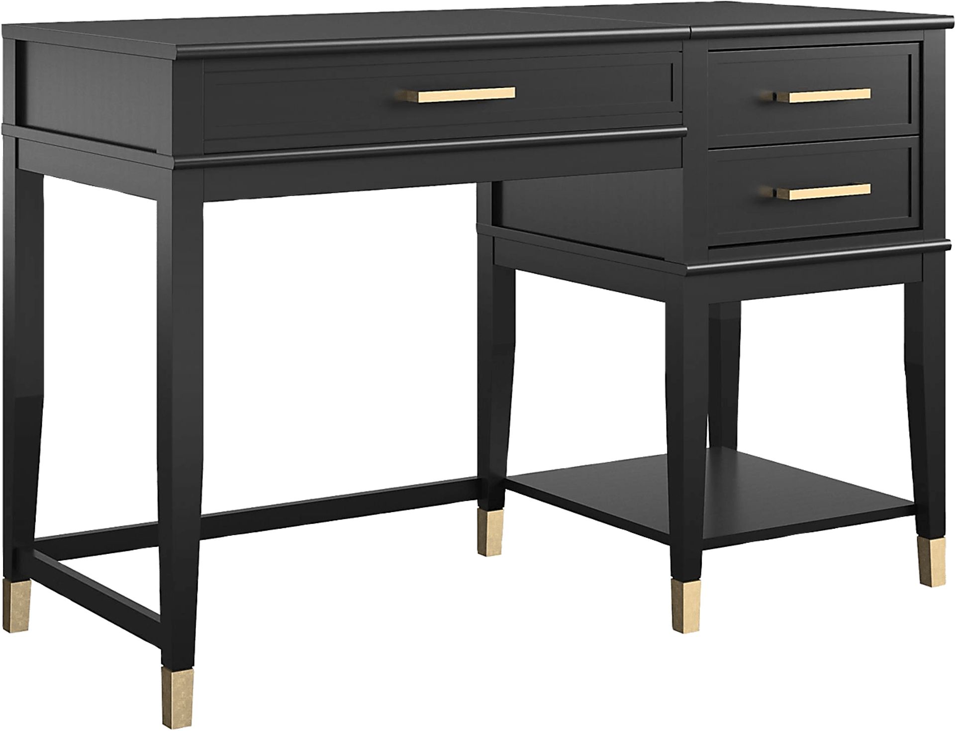 Tulagin Black Lift-Top Desk - Image 1