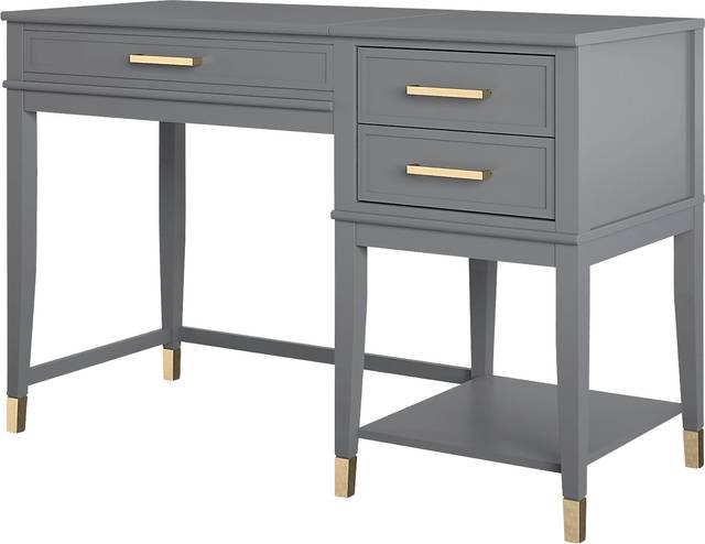 Tulagin Gray Lift-Top Desk - Thumbnail - Image 5