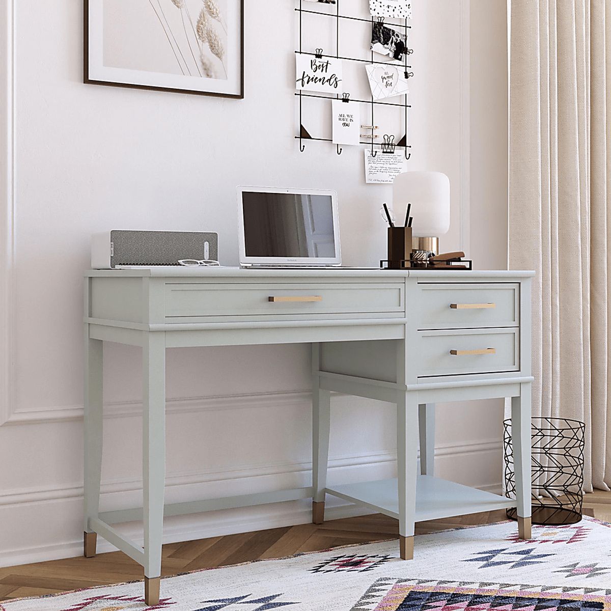 Tulagin Green Colors Lift-Top Desk | Rooms to Go