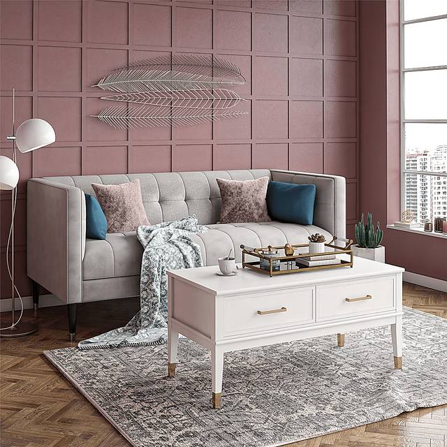 Tulagin White Lift-Top Cocktail Table - Thumbnail - Image 2