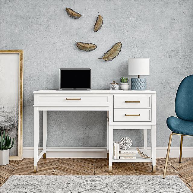 Tulagin White Lift-Top Desk - Thumbnail - Image 4