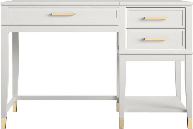 Tulagin White Lift-Top Desk - Thumbnail - Image 5