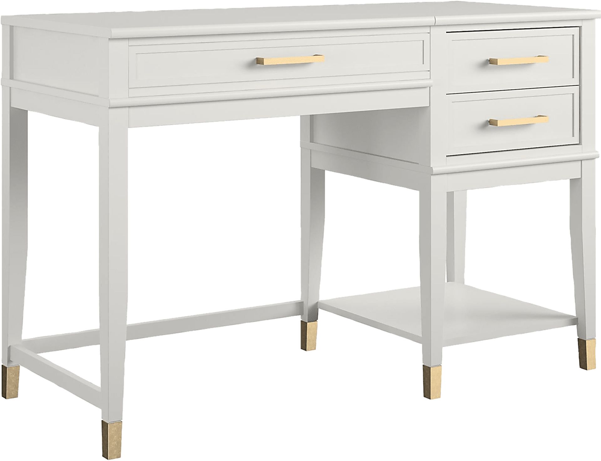 Tulagin White Lift-Top Desk - Image 1