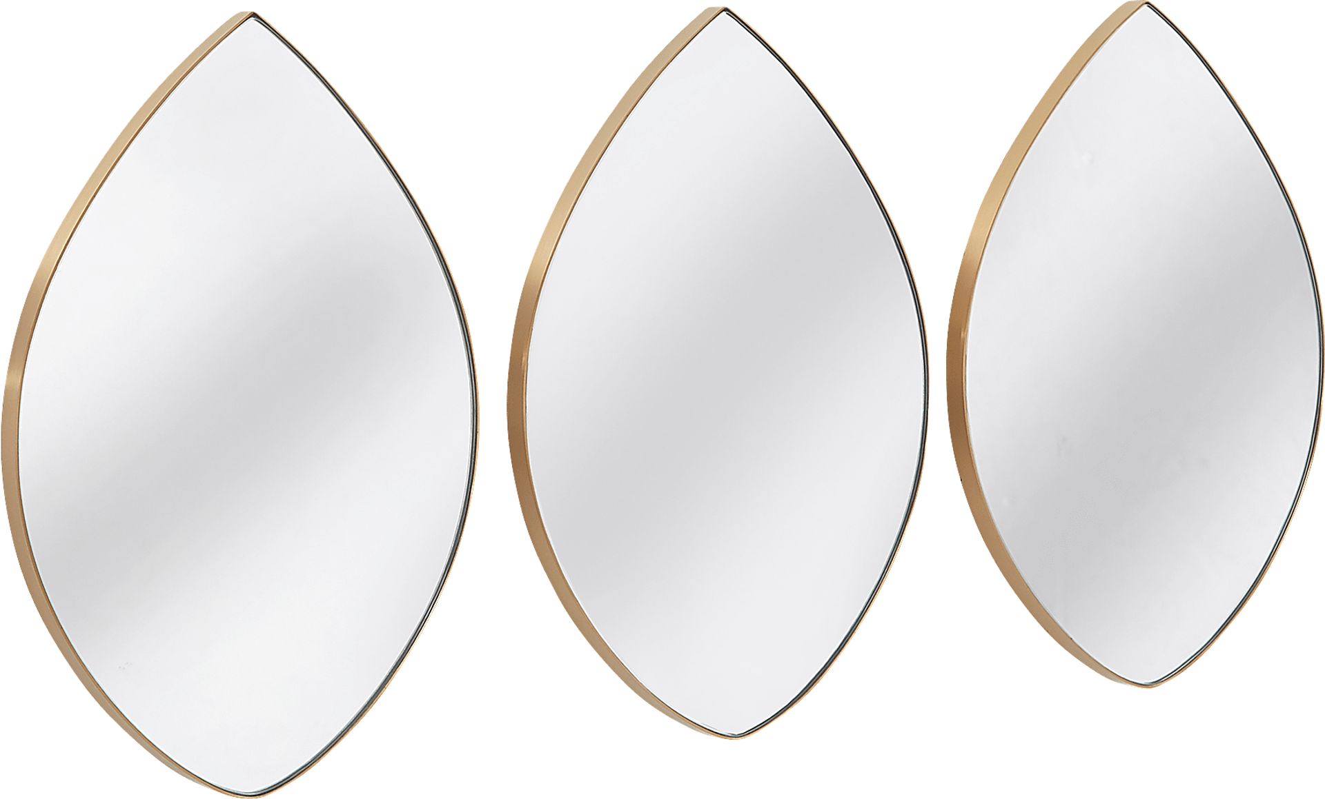 Tulfan Yellow Mirror, Set of 3 - Image 1