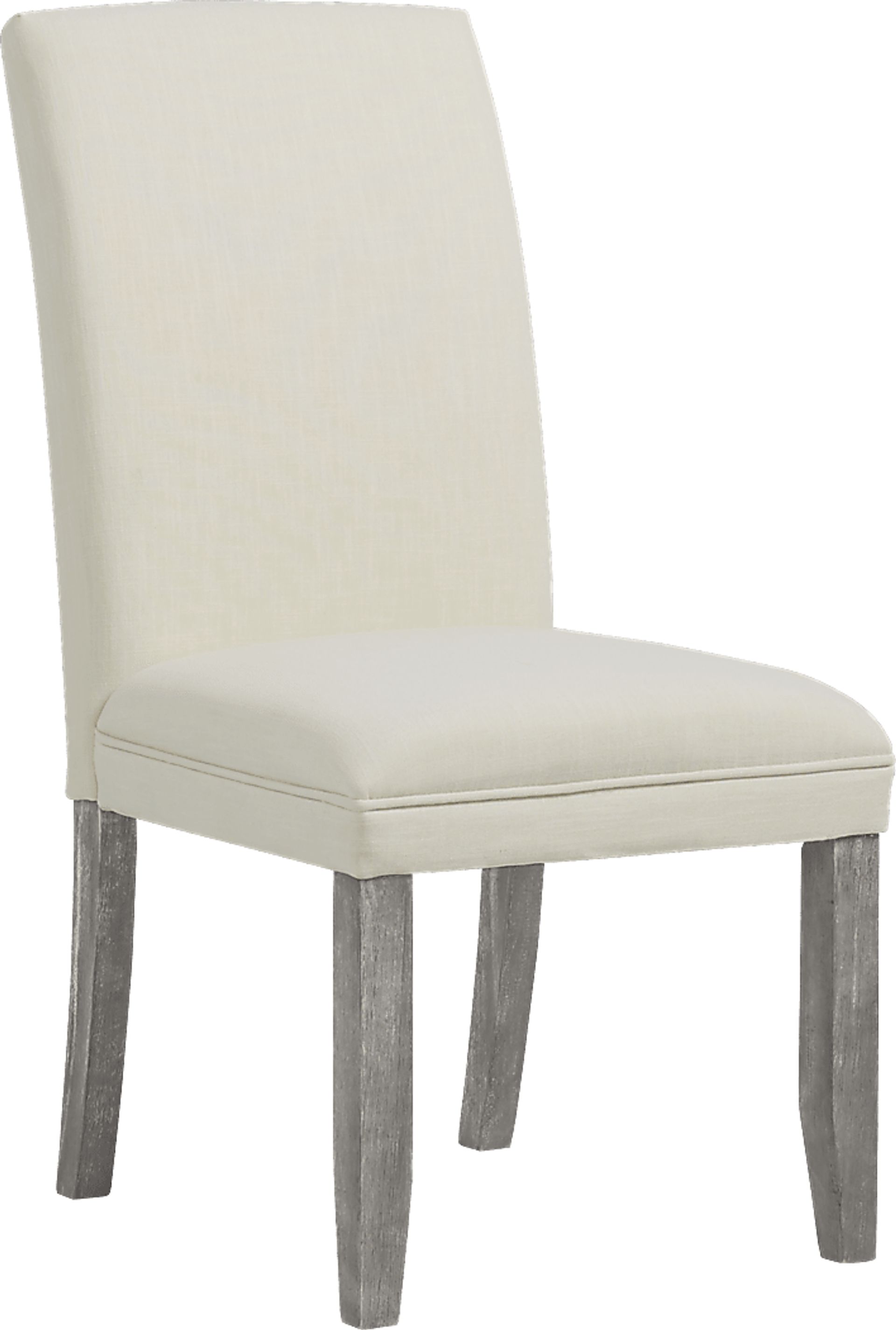 Tulip Chalk Side Chair with Gray Legs - Image 1