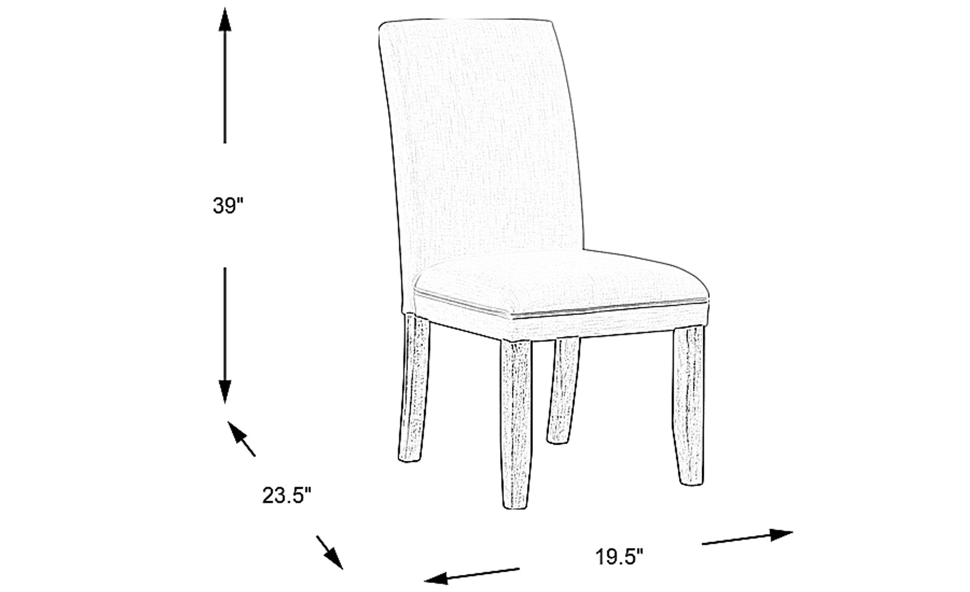 Dimension Image. Please refer to the Dimension Tab on this page for dimension details.