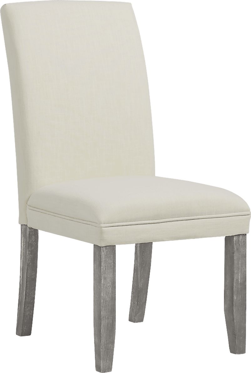 Tulip Gray White Side Chair Rooms To Go
