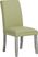 Tulip Green Side Chair with Gray Legs