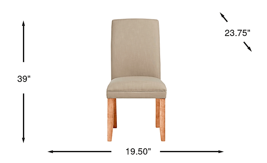 Tulip II Brown Upholstered Side Chair