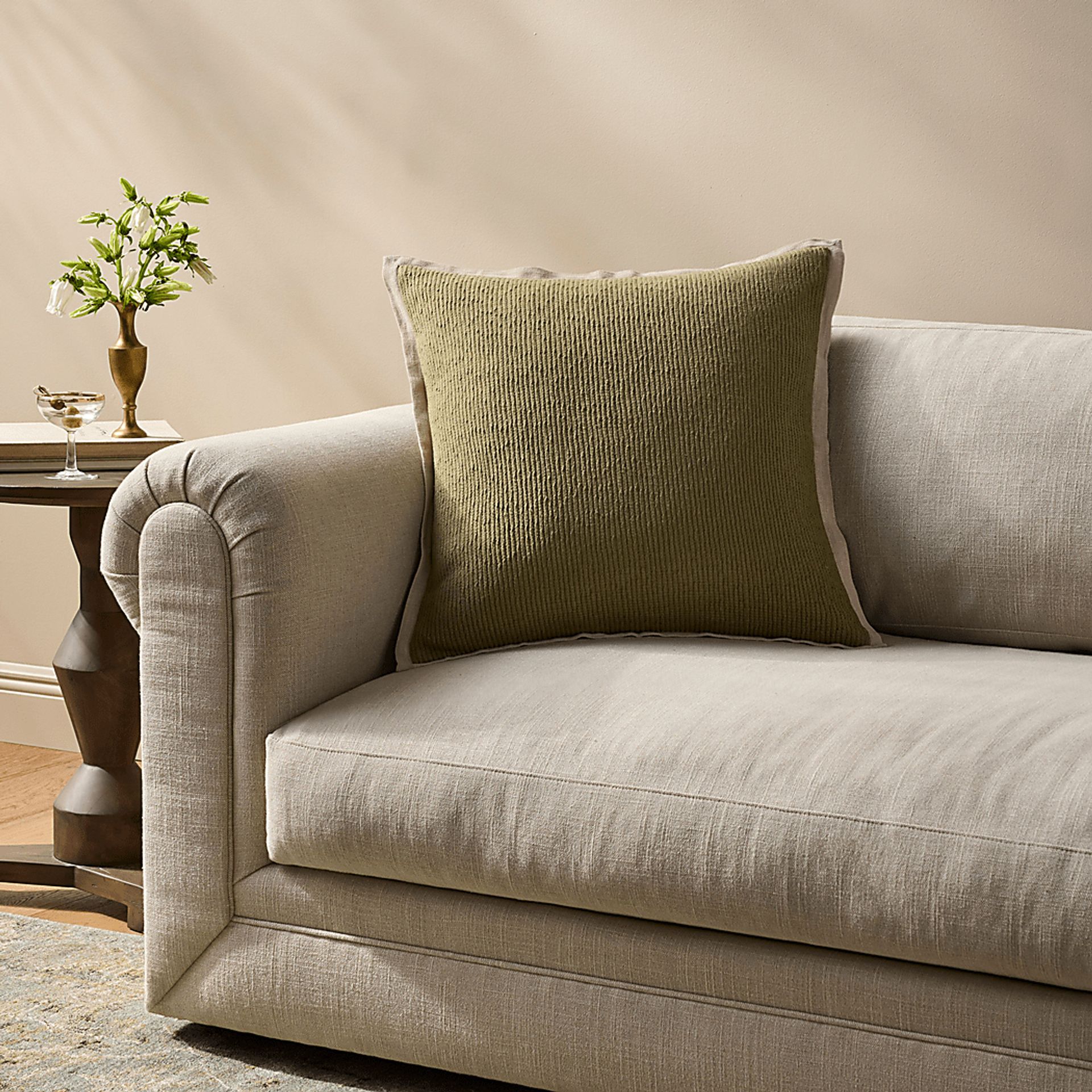 Tulipa Green Accent Pillow - Image 2