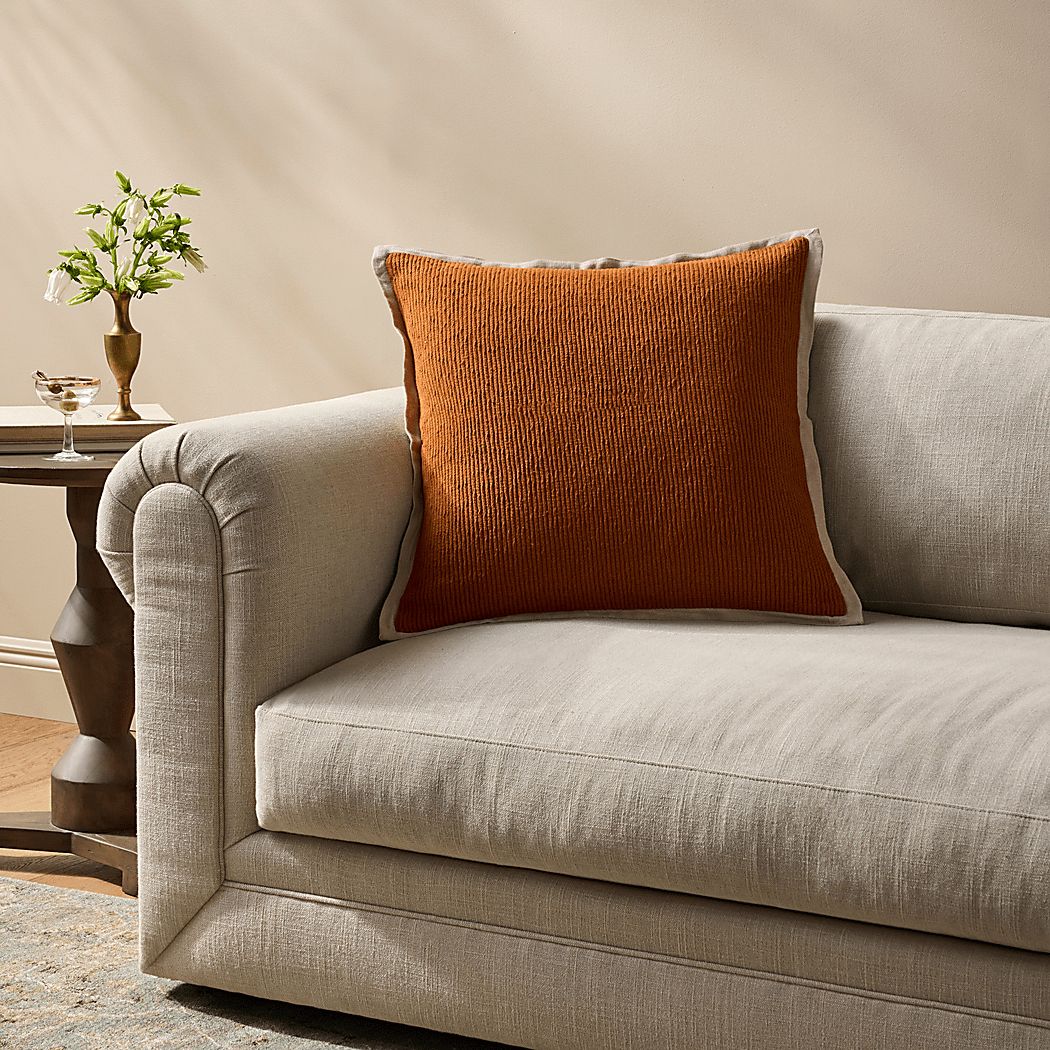 Tulipa Orange Accent Pillow
