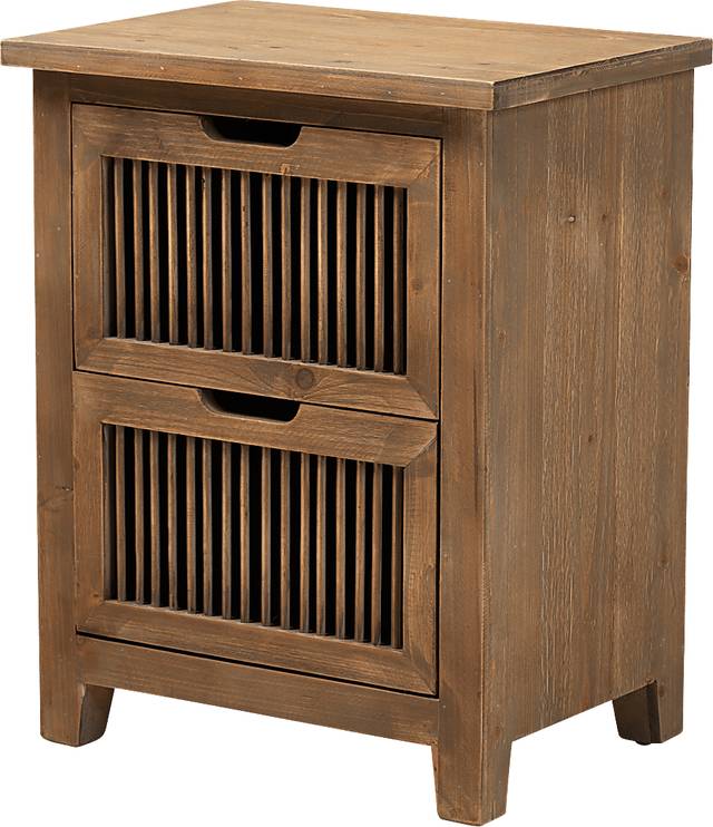 Tulipgold Brown End Table - Thumbnail - Image 1