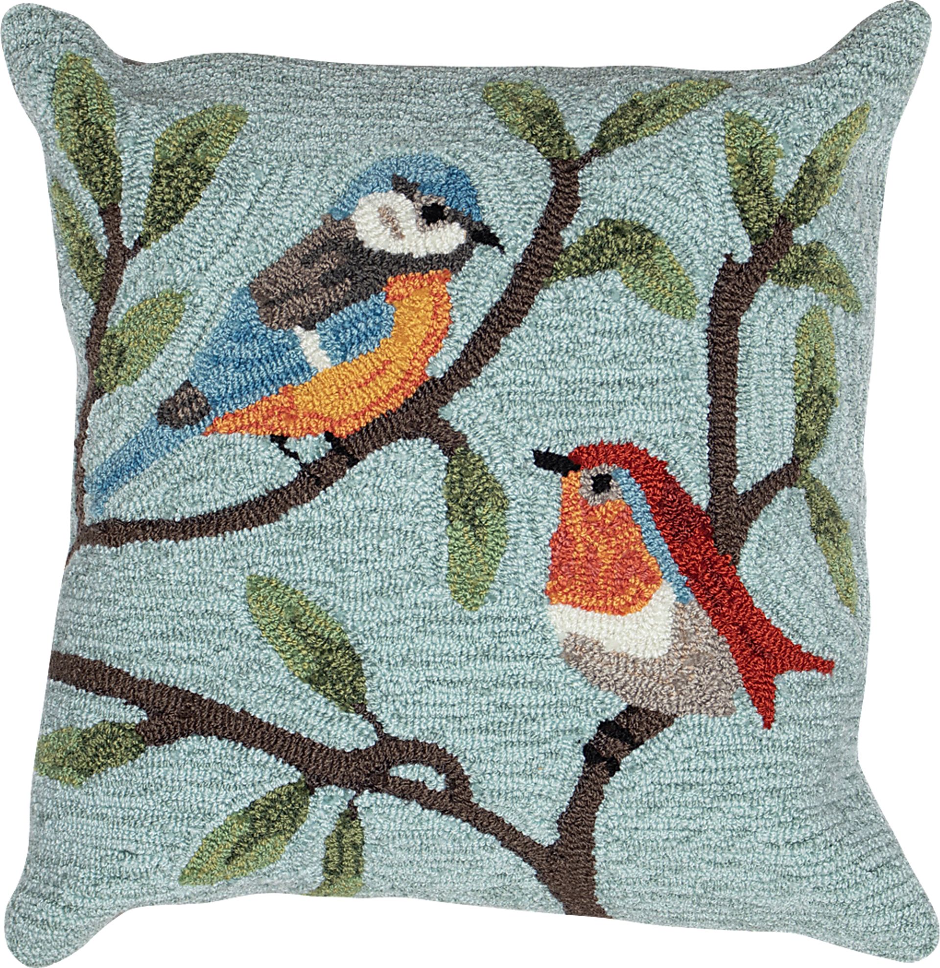 Tulippaw Aqua Indoor/Outdoor Accent Pillow - Image 1