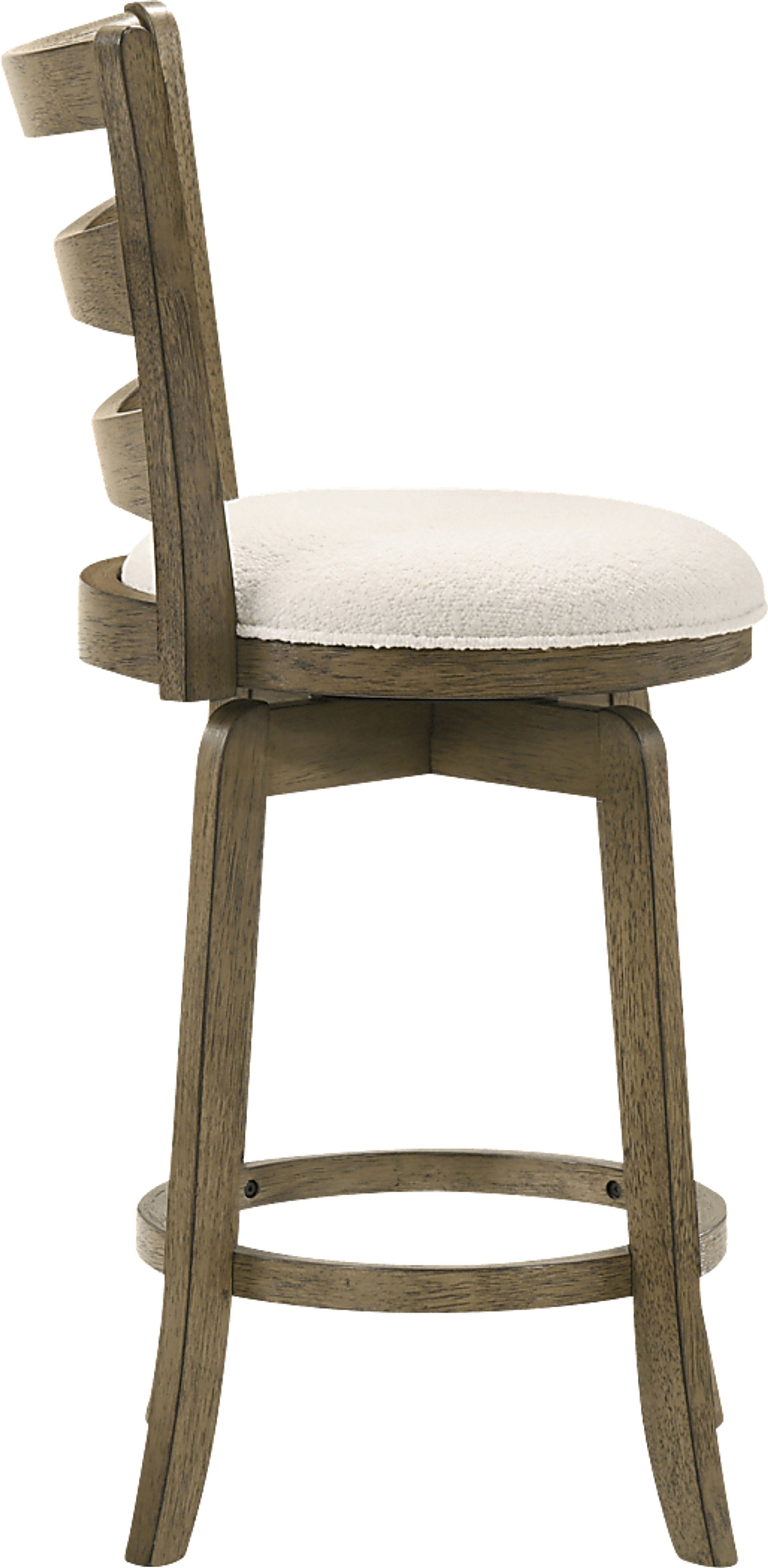 Tuliprover Brown Swivel Counter Height Stool - Image 11