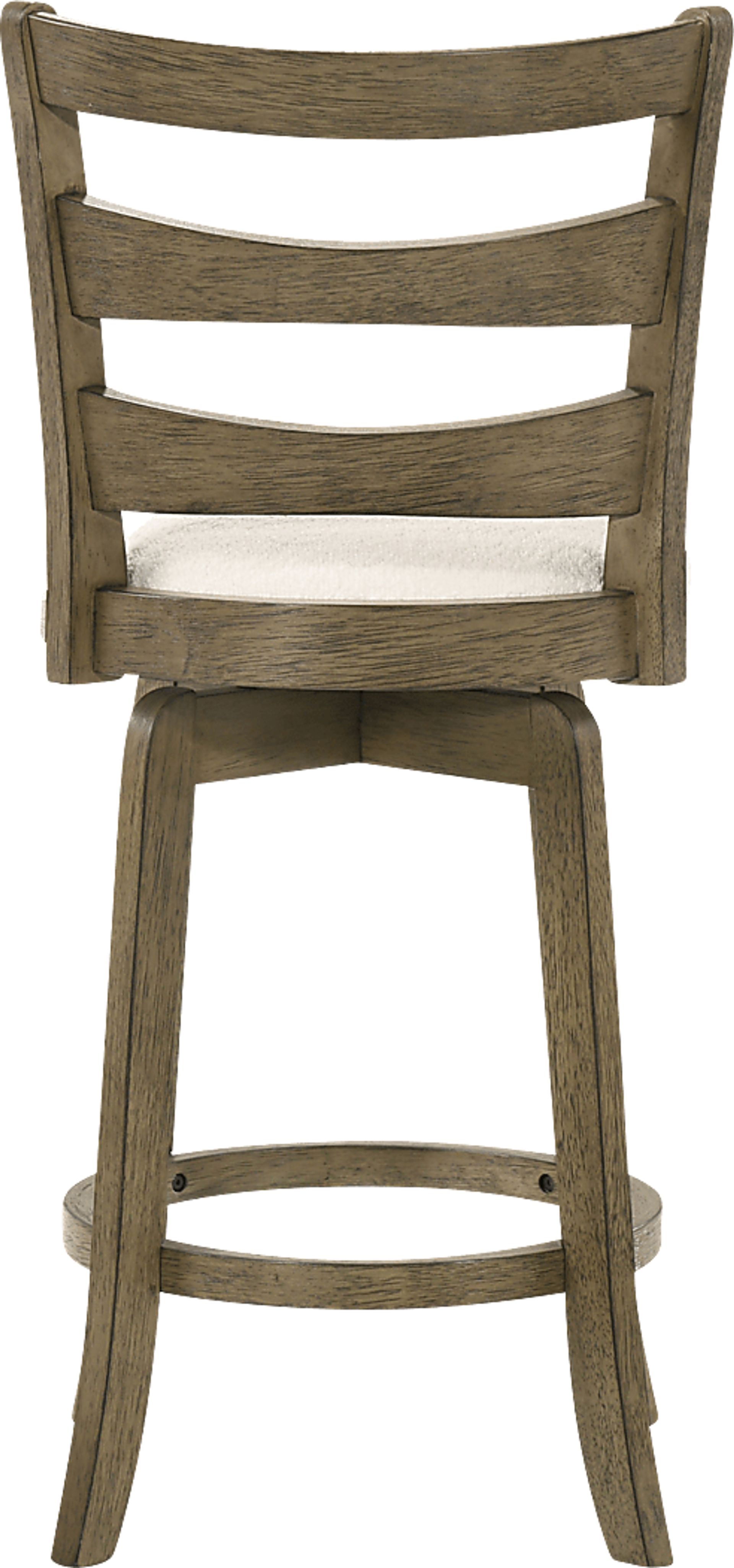 Tuliprover Brown Swivel Counter Height Stool - Image 5