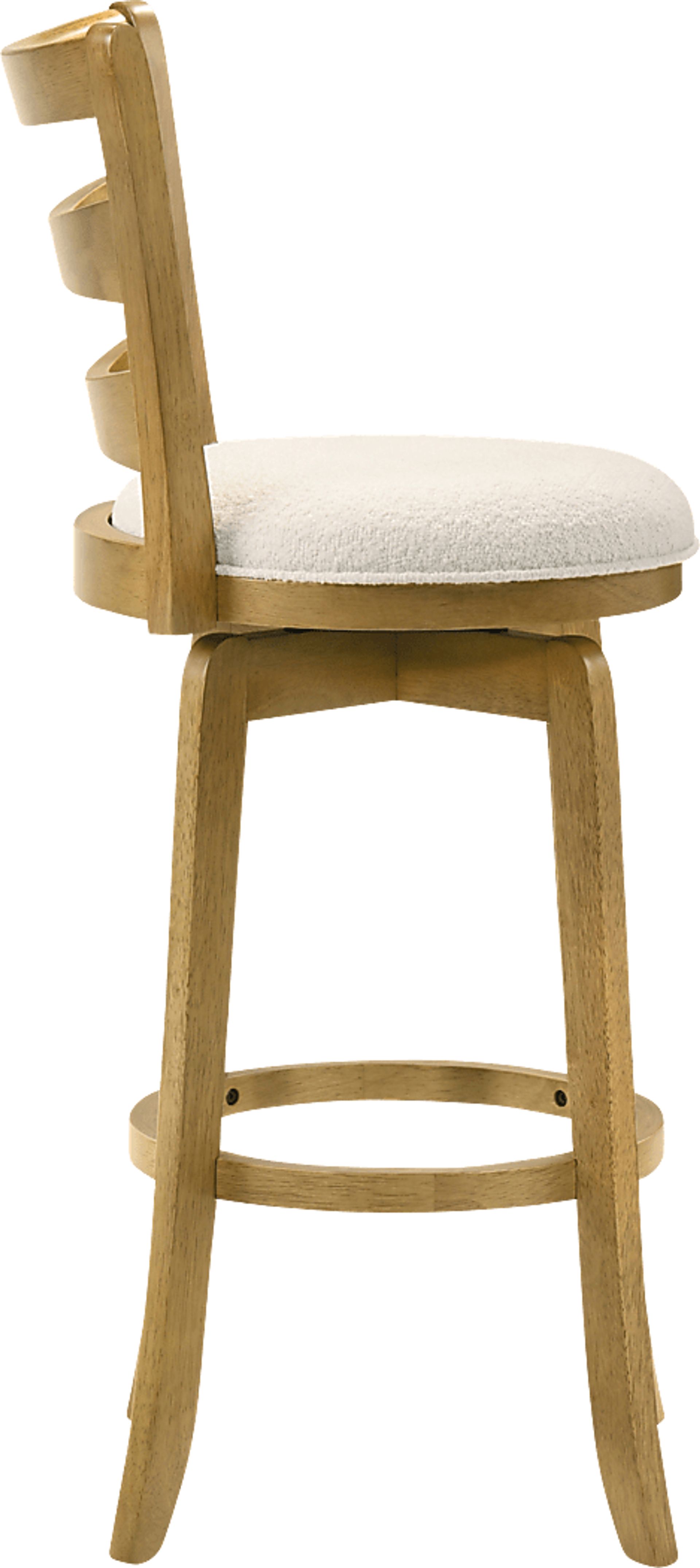 Tuliprover Natural Swivel Barstool - Image 3