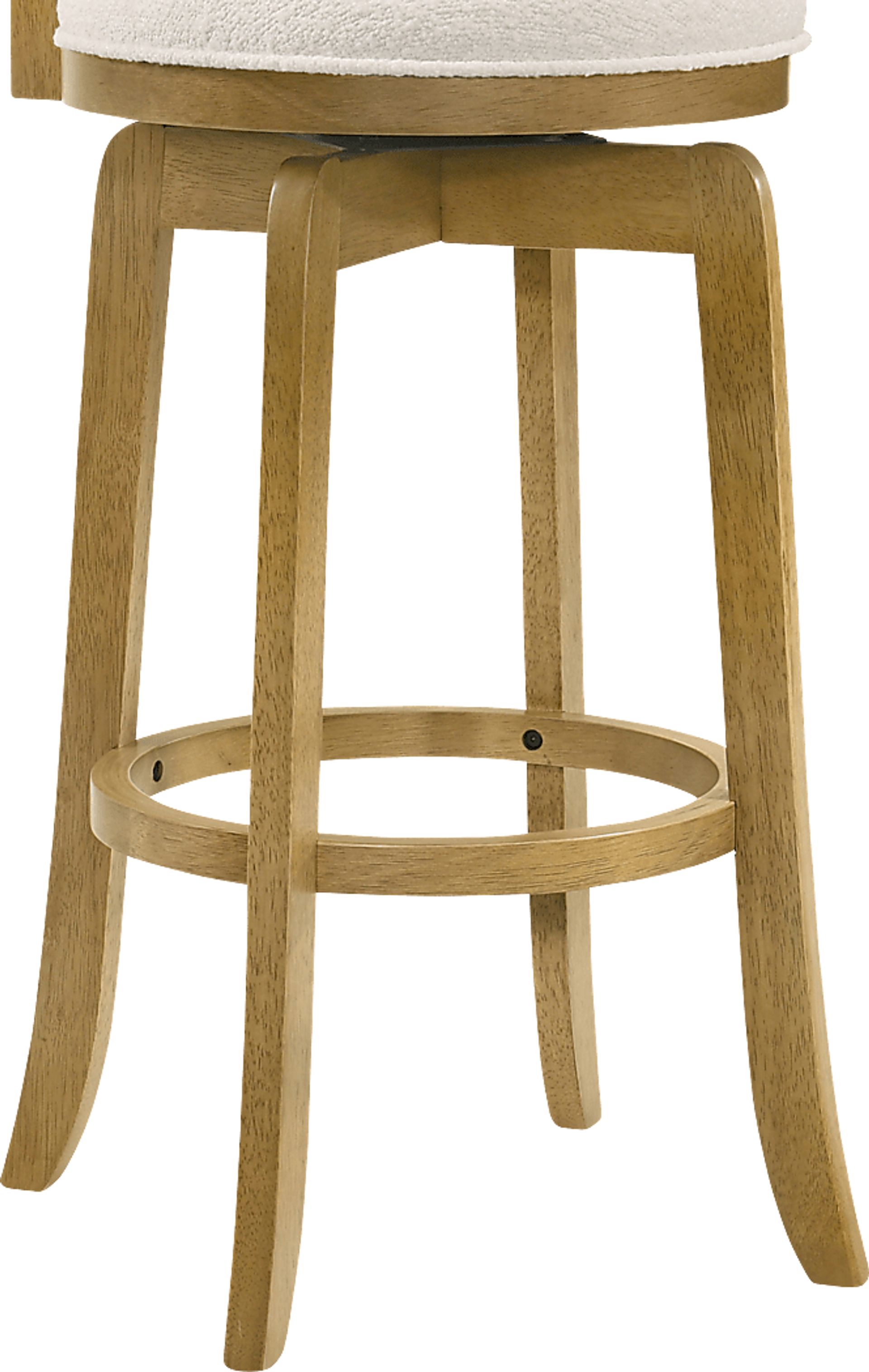 Tuliprover Natural Swivel Barstool - Image 4