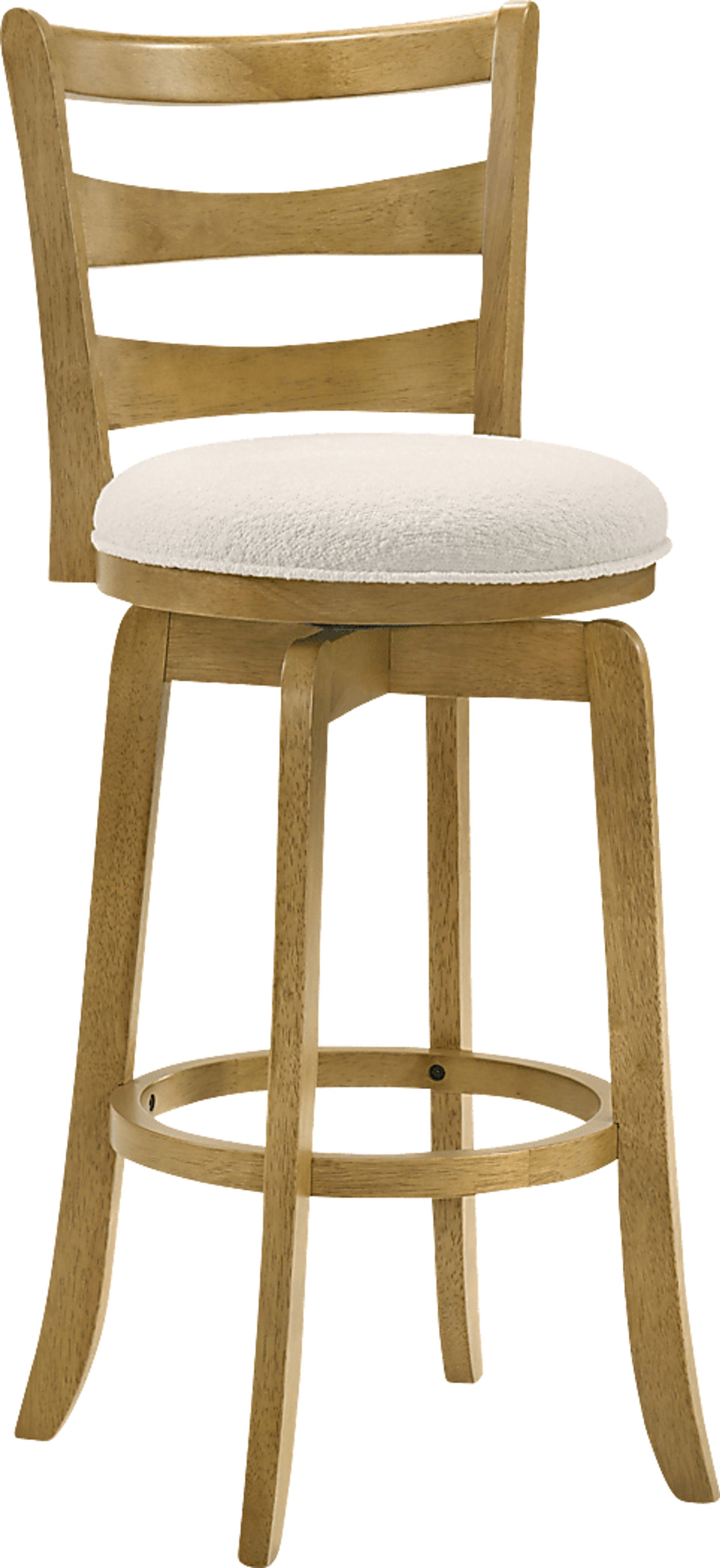 Tuliprover Natural Swivel Barstool - Image 1