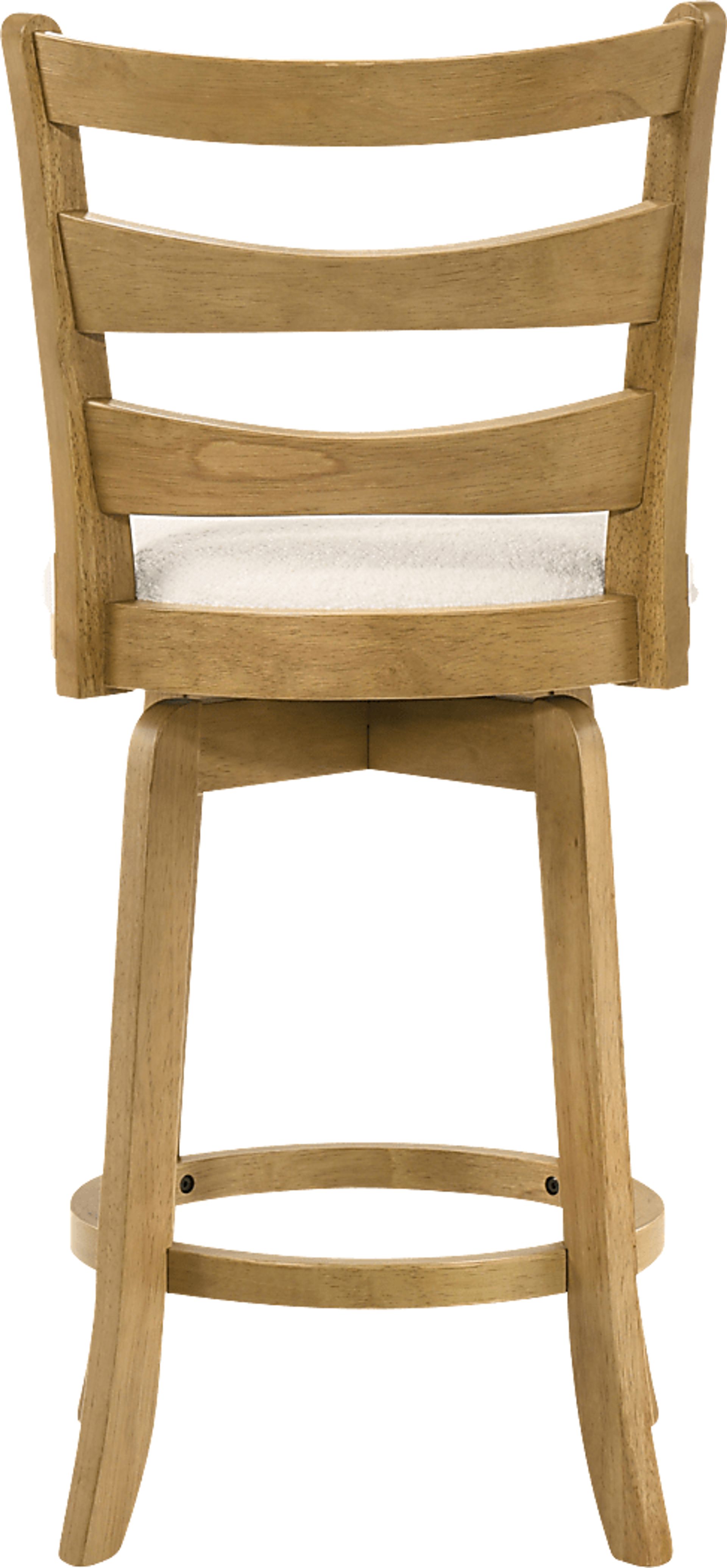 Tuliprover Natural Swivel Counter Height Stool - Image 4