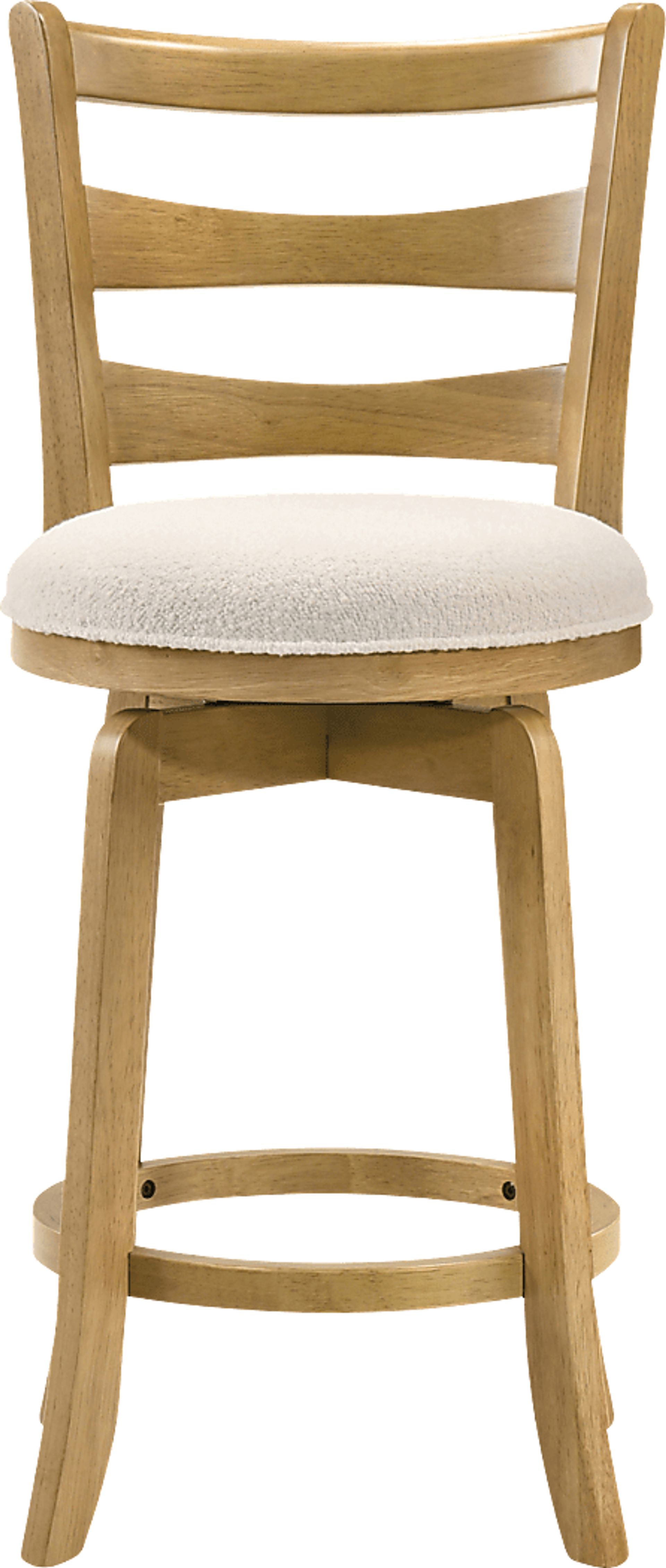 Tuliprover Natural Swivel Counter Height Stool - Image 6