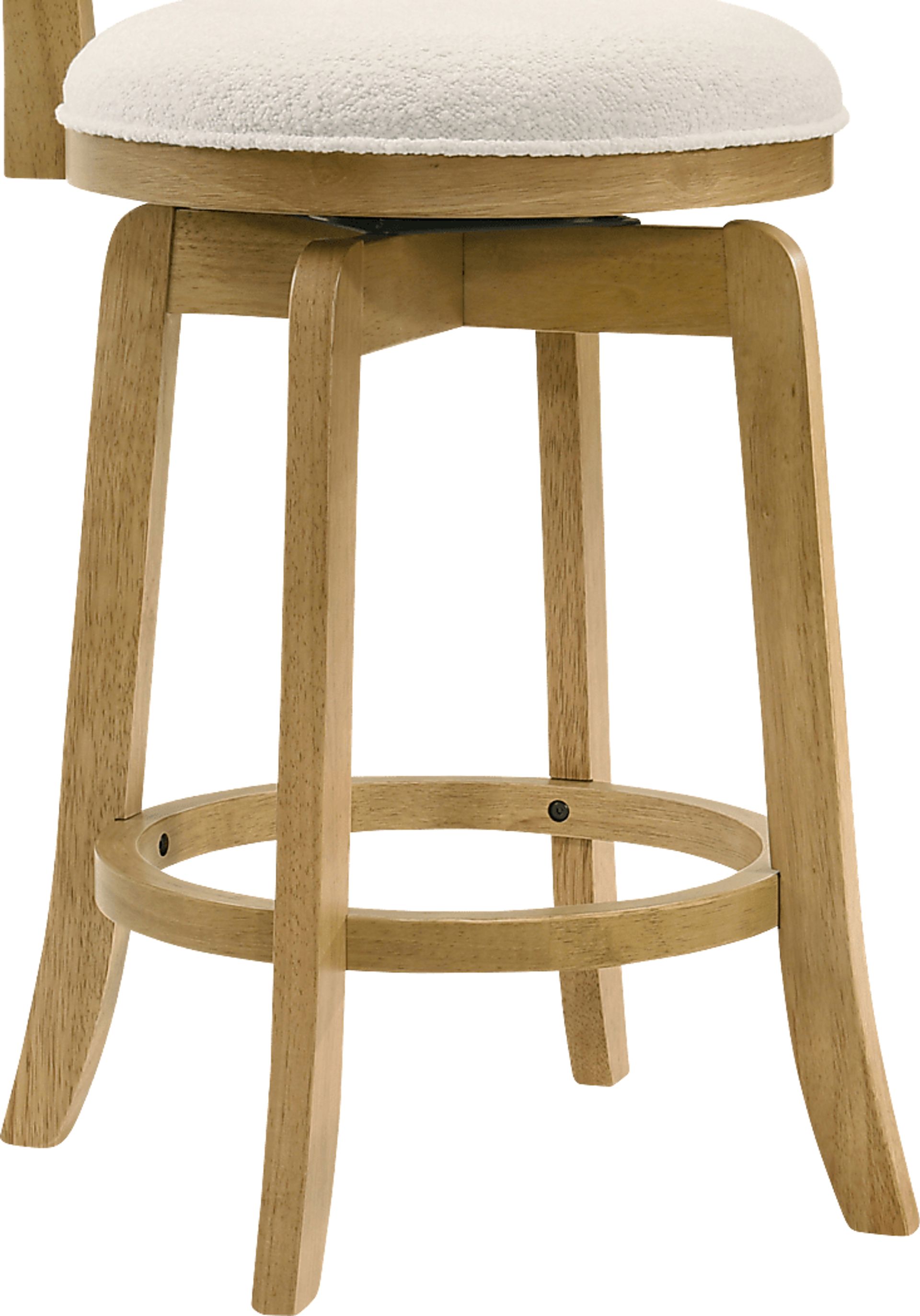 Tuliprover Natural Swivel Counter Height Stool - Image 7