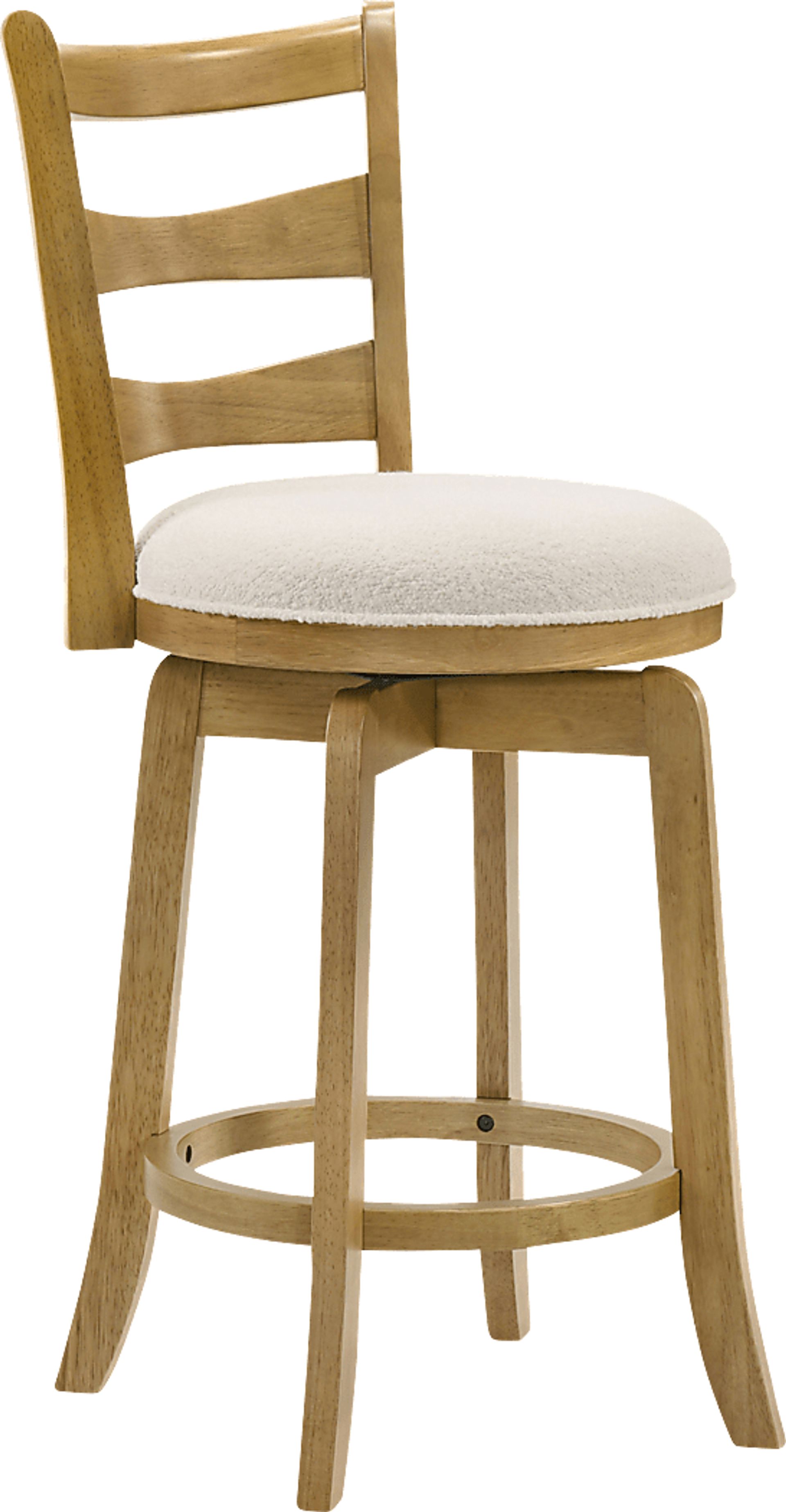 Tuliprover Natural Swivel Counter Height Stool - Image 8