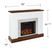Tullamore II White 50 in. Console With Electric Log Fireplace