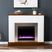 Tullamore I White 50 in. Console, With Color Changing Electric Fireplace